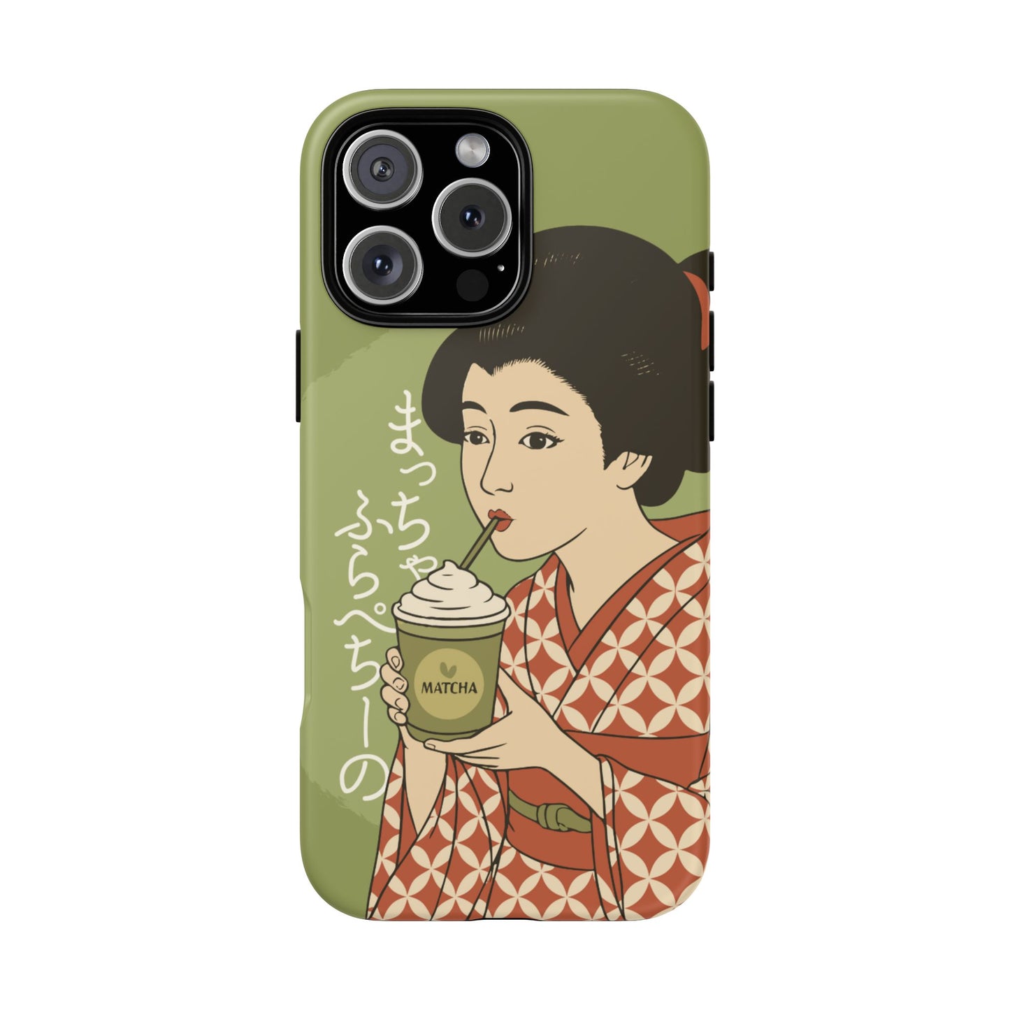 Charming Geisha iPhone Case | Matcha Frappuccino