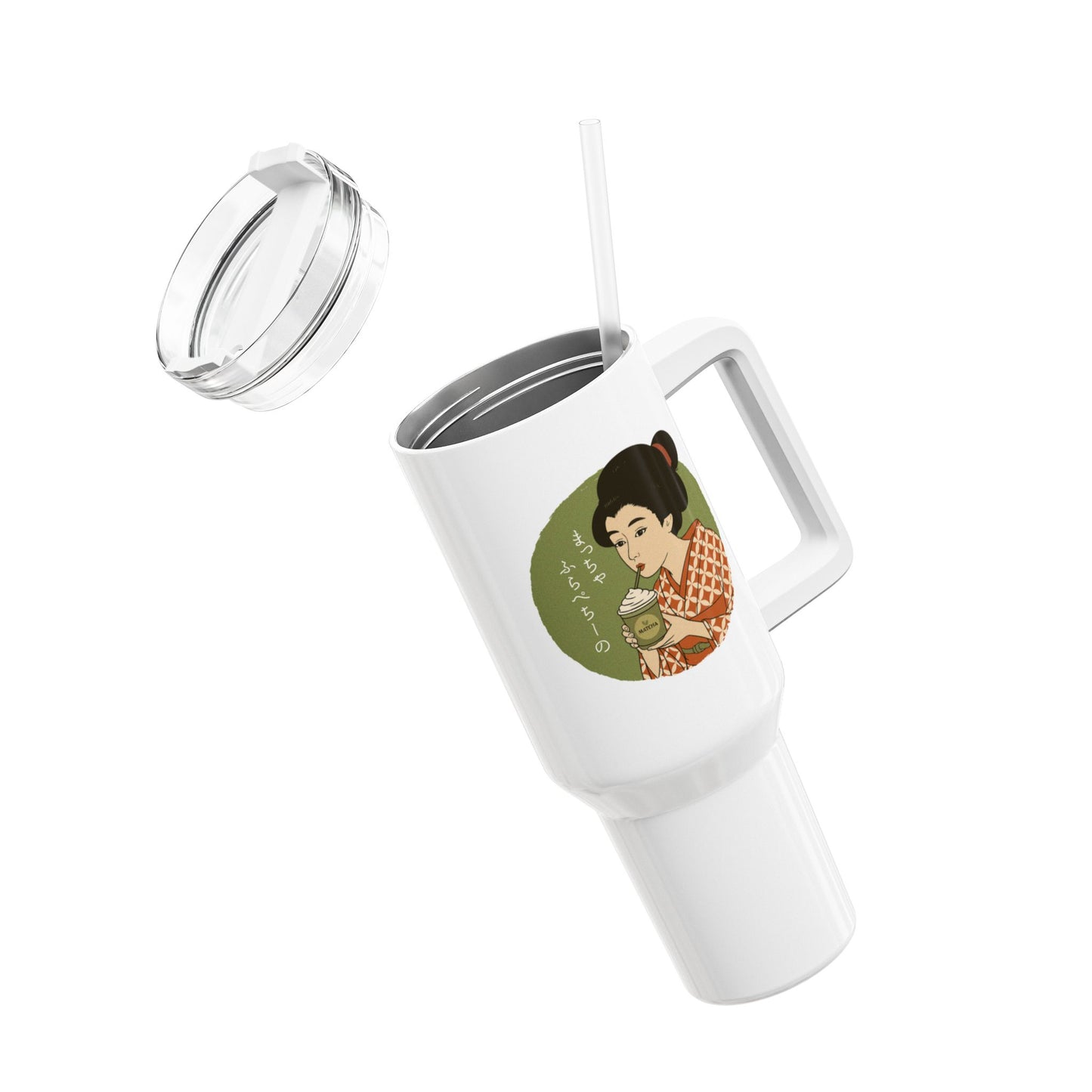Charming Geisha 40oz Tumbler | Matcha Frappuccino