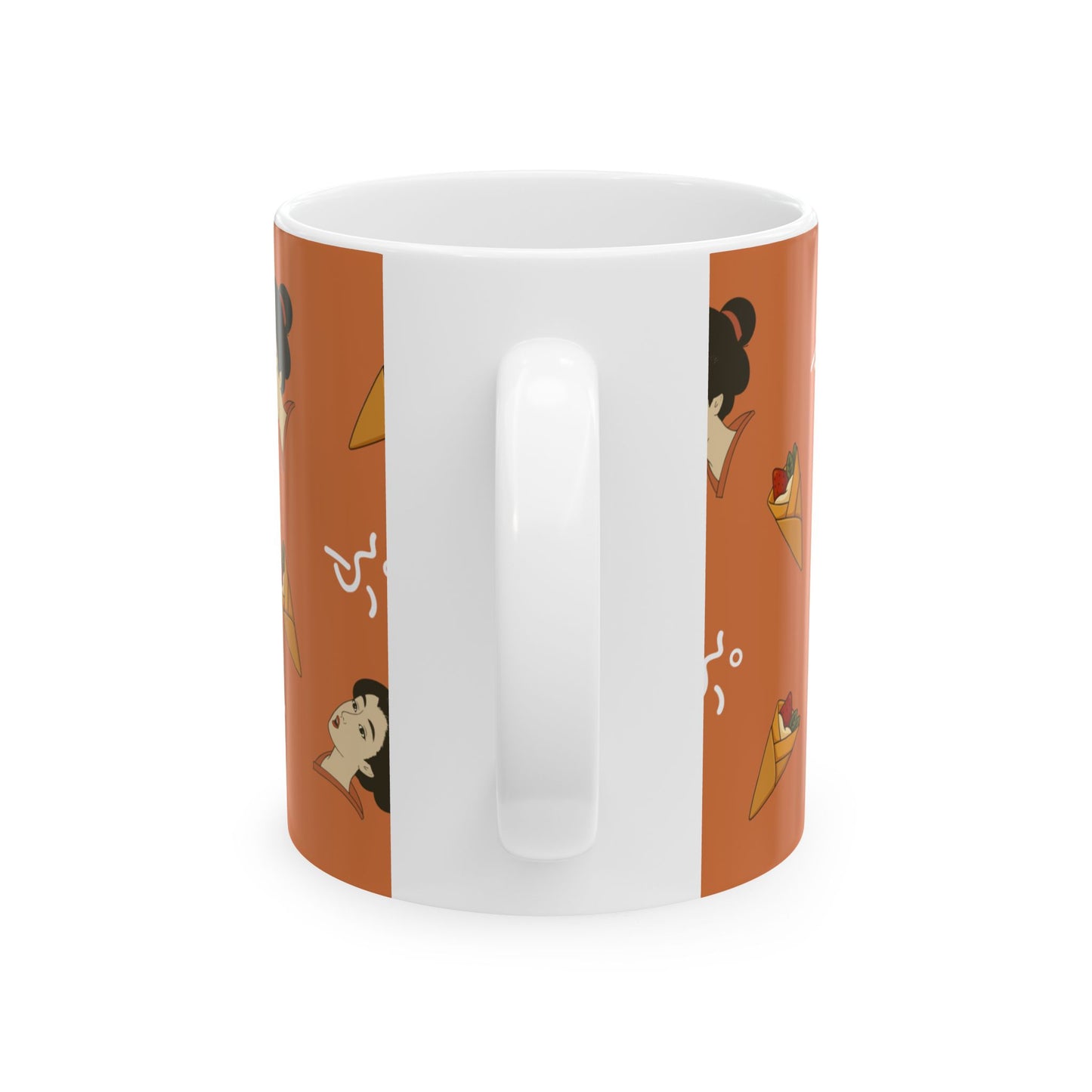 Charming Geisha Ceramic Mug | Strawberry Crepe