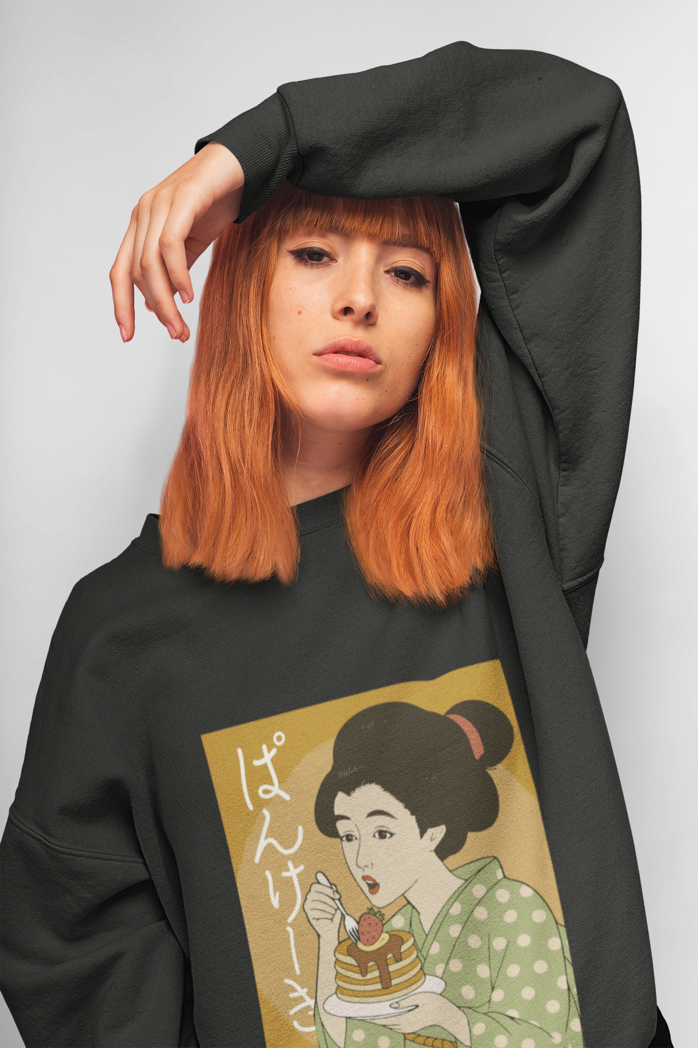 Charming Geisha Unisex Cozy Sweatshirt | Pancake