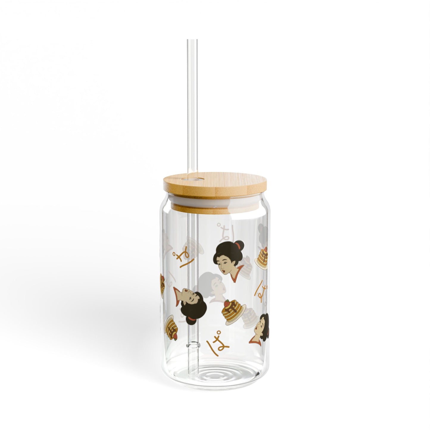 Charming Geisha Sipper Glass with Straw | Pancake