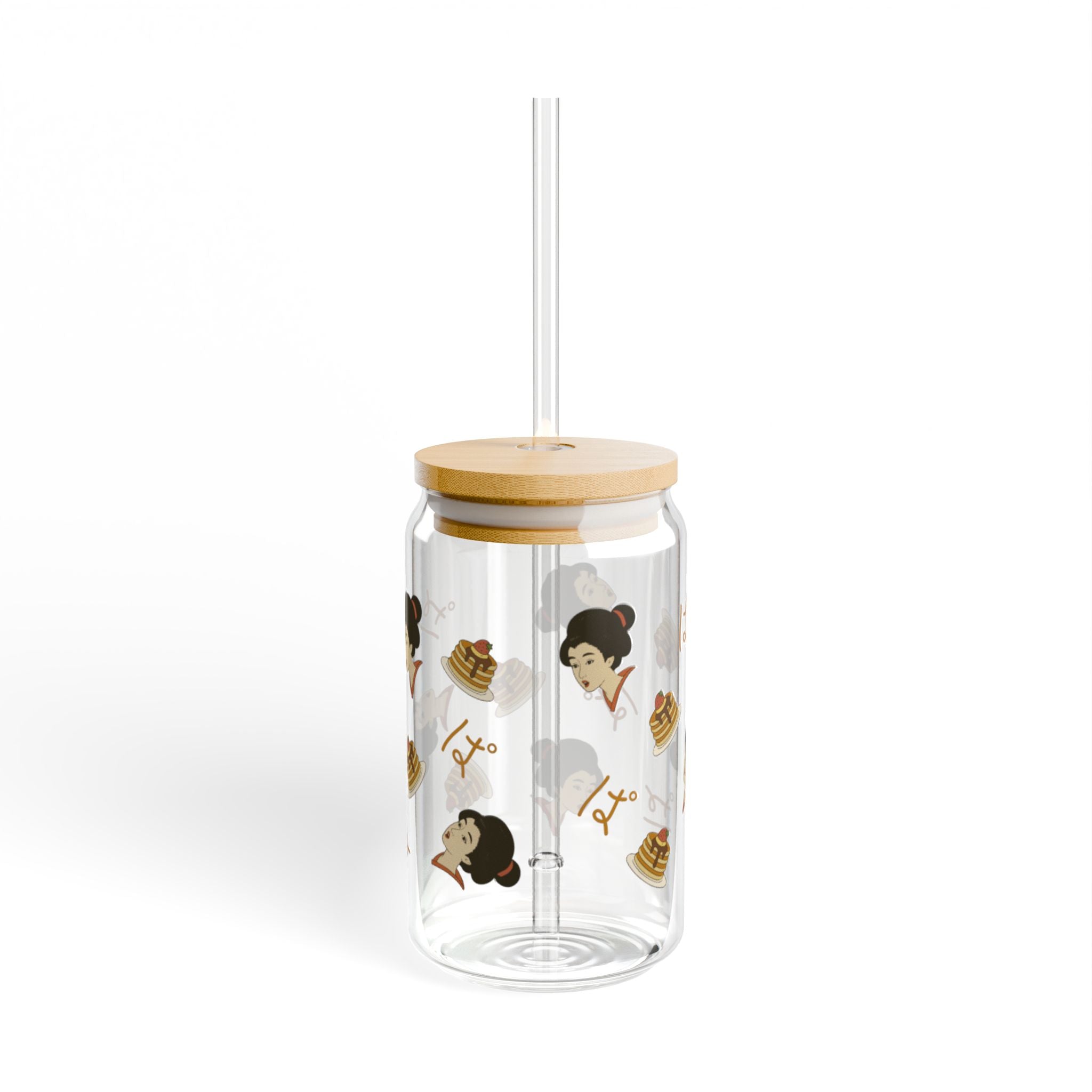 Charming Geisha Sipper Glass with Straw | Pancake