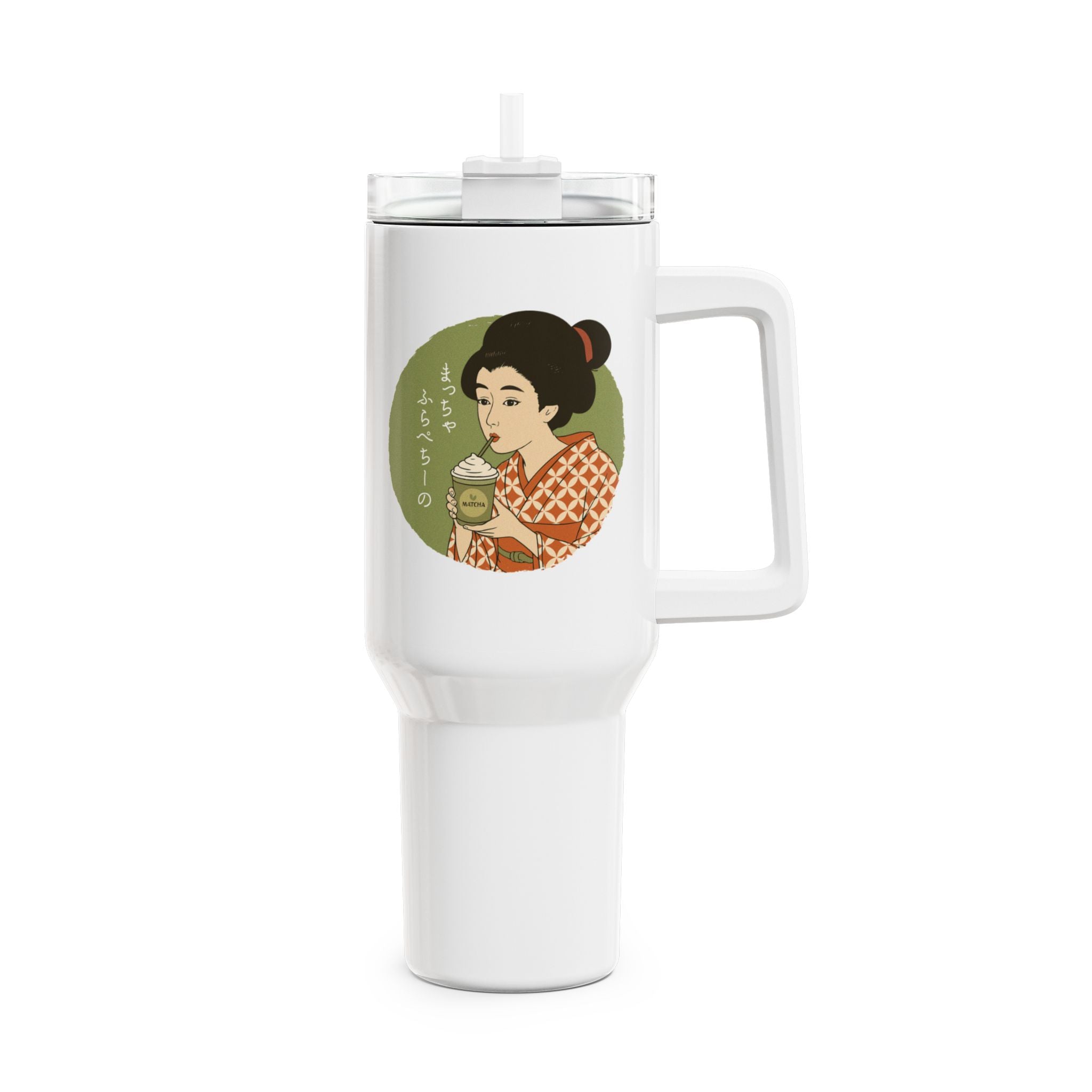 Charming Geisha 40oz Tumbler | Matcha Frappuccino
