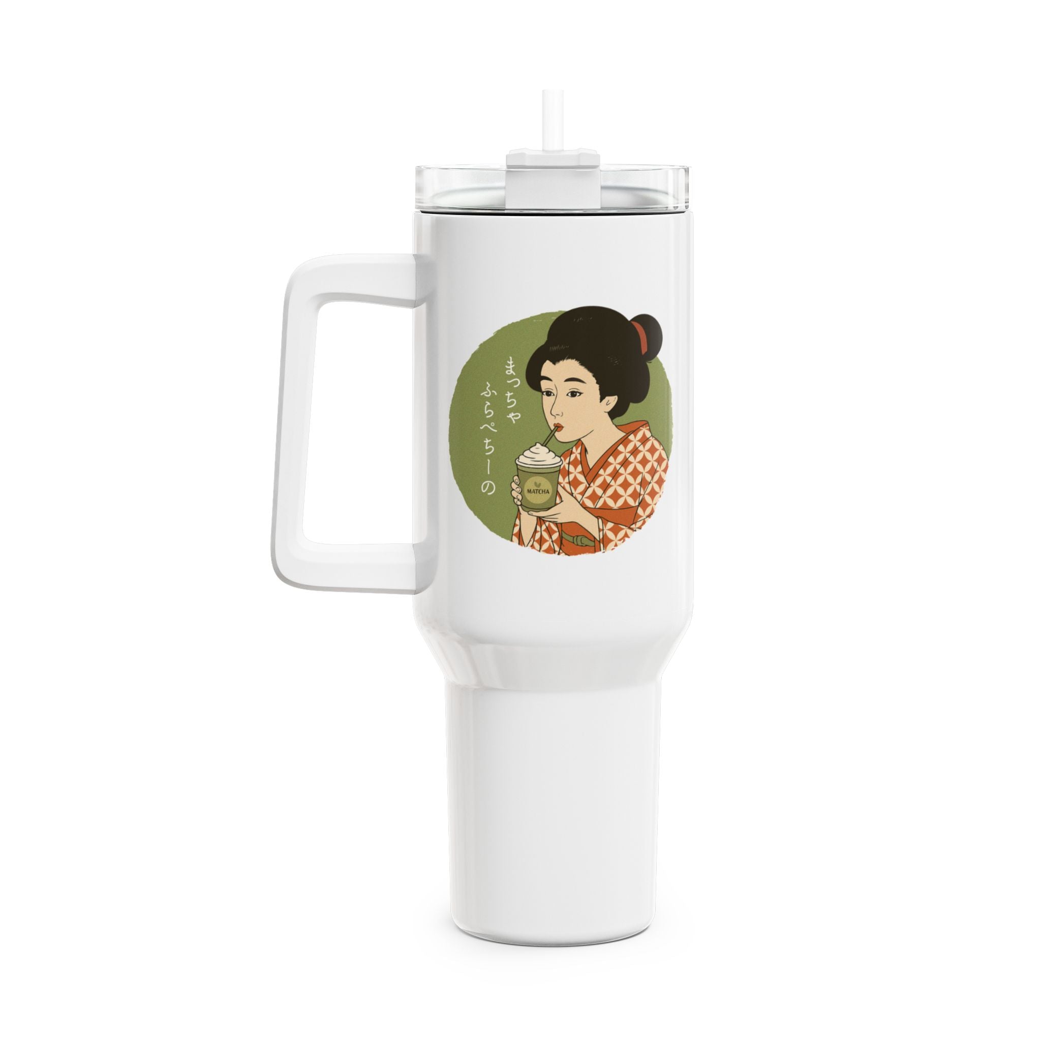 Charming Geisha 40oz Tumbler | Matcha Frappuccino