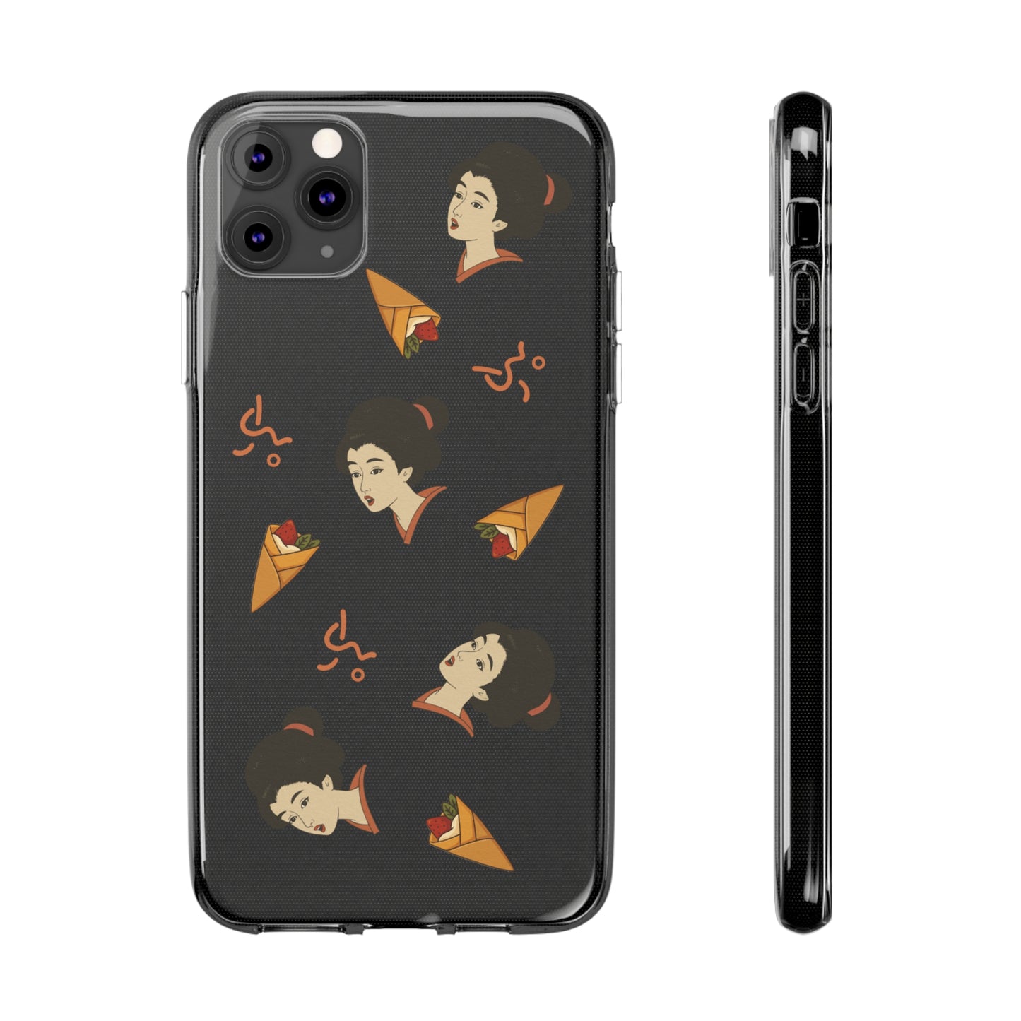Charming Geisha Clear Silicone iPhone Case | Pancake