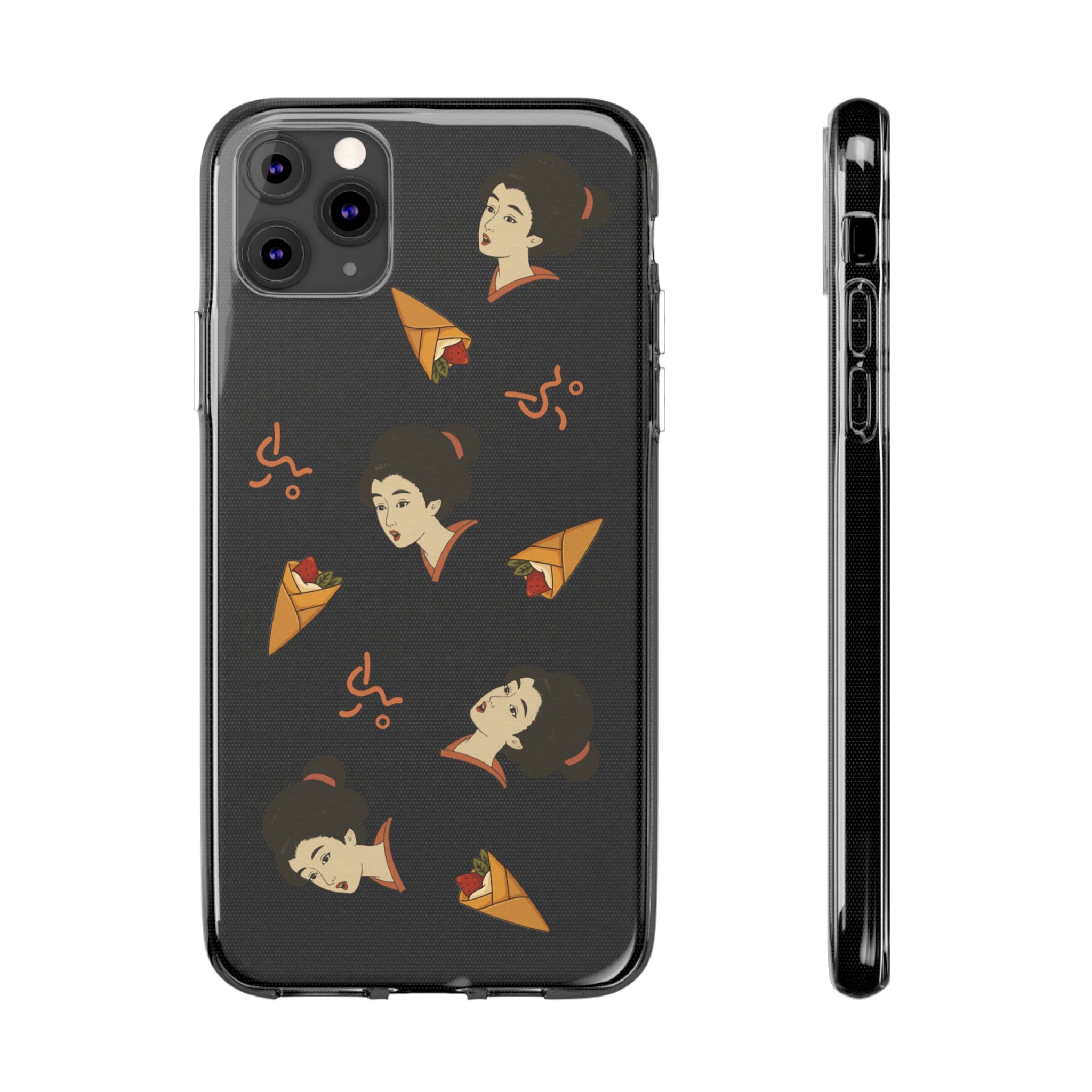 Charming Geisha Clear Silicone iPhone Case | Pancake
