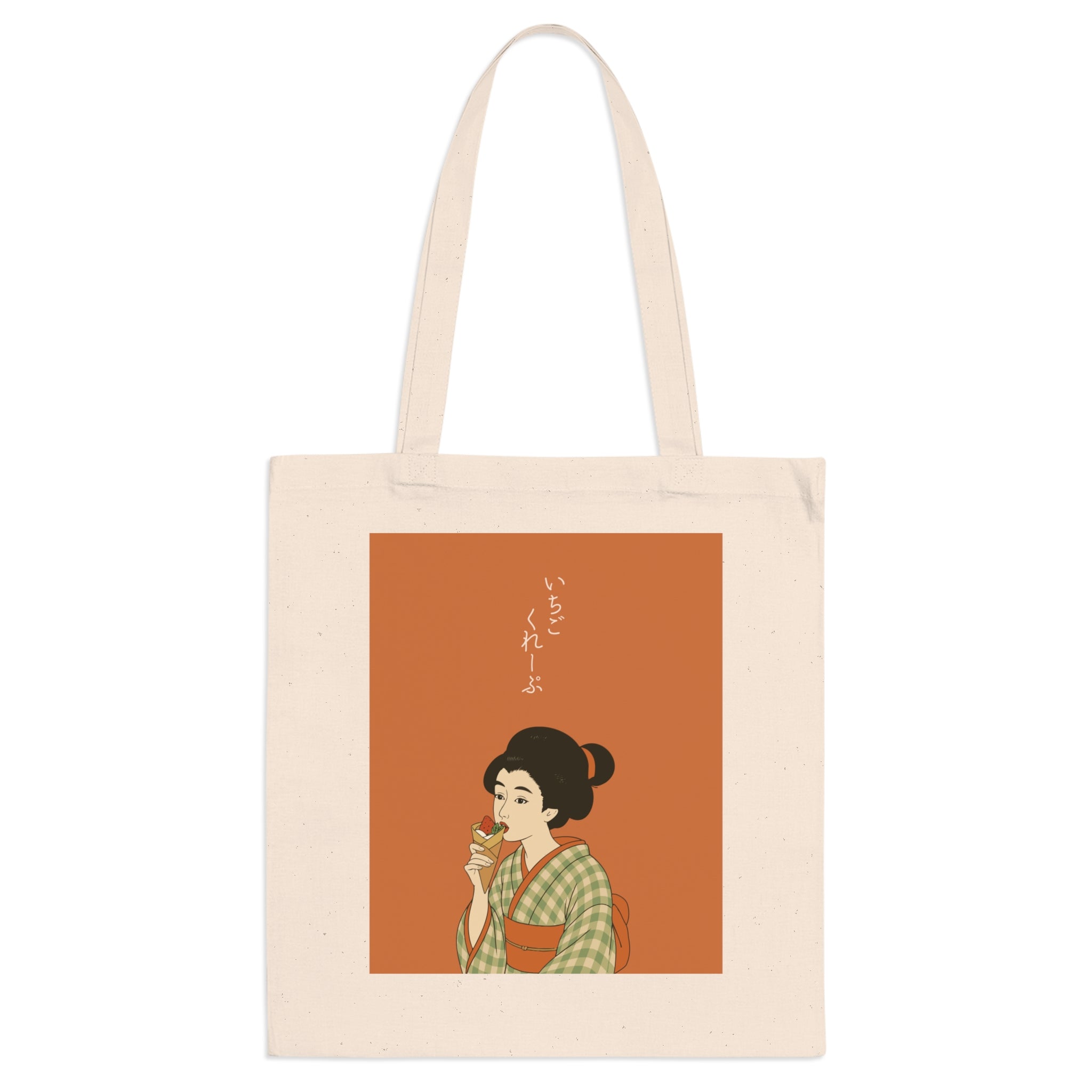 Charming Geisha Tote Bag | Strawberry Crepe