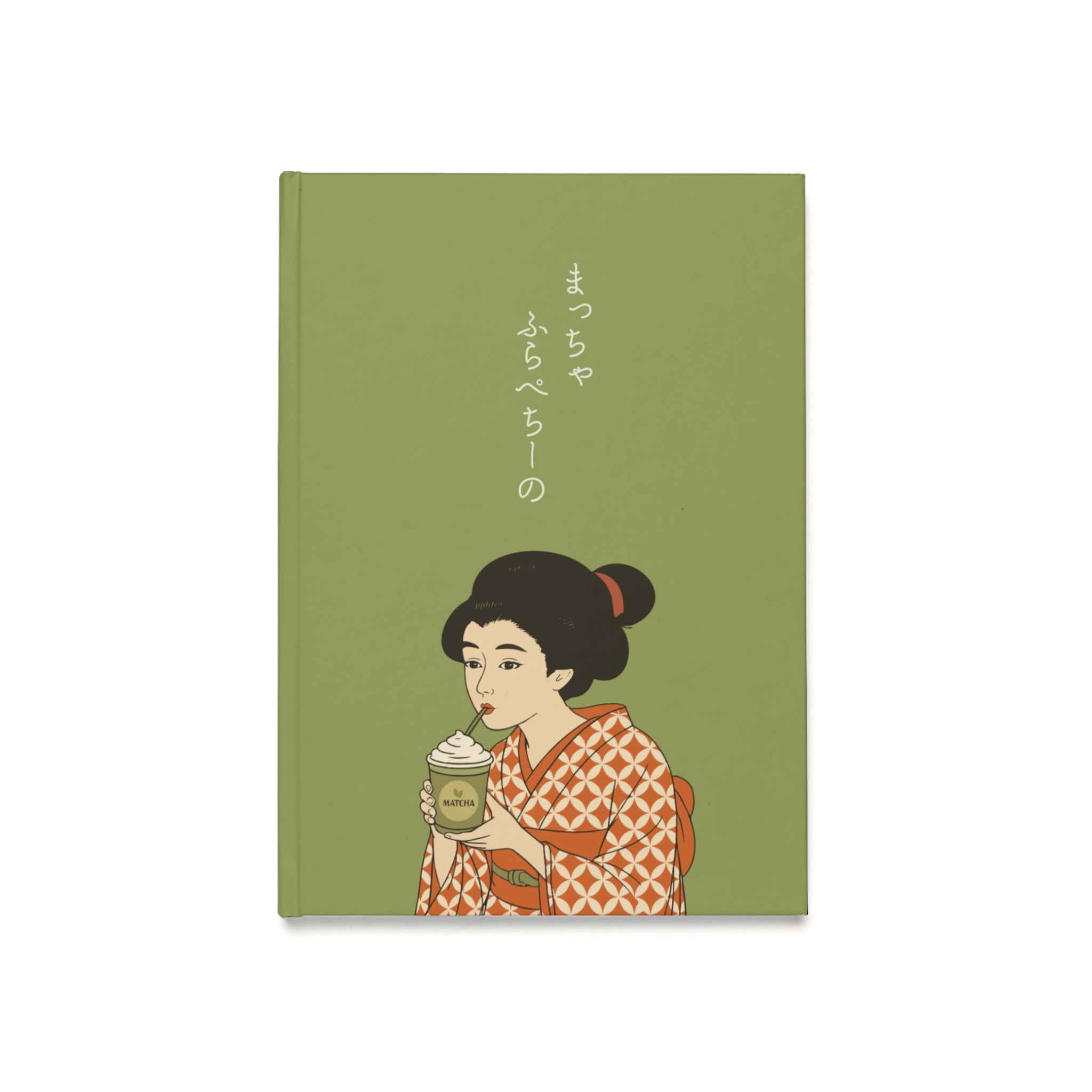 Charming Geisha Hardcover Journal | Matcha Frappuccino
