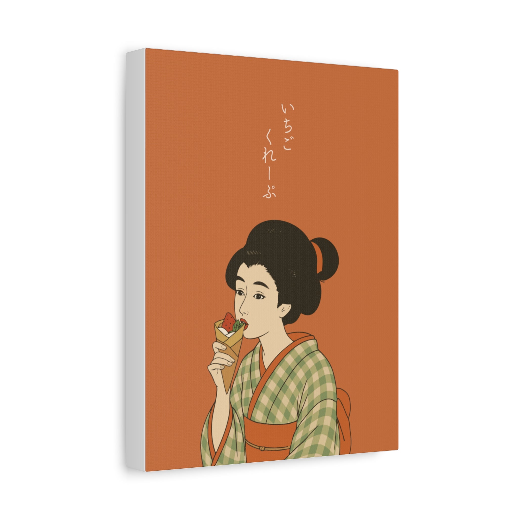 Charming Geisha Canvas Art | Strawberry Crepe