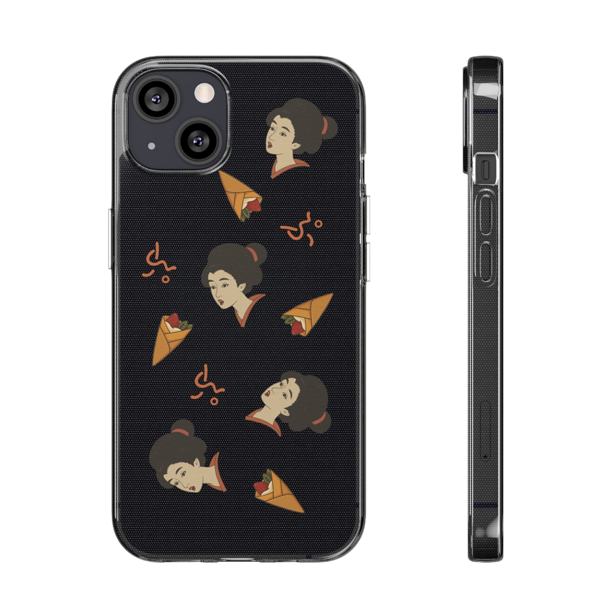 Charming Geisha Clear Silicone iPhone Case | Pancake