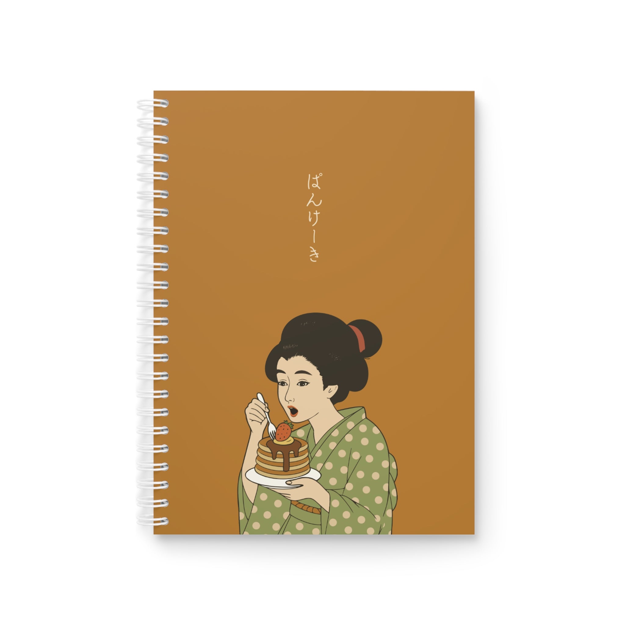 Elegant Japanese-Inspired Spiral Notebook, Art Journal, Sketchbook, Gift for Writers, Stationery, School Supplies
