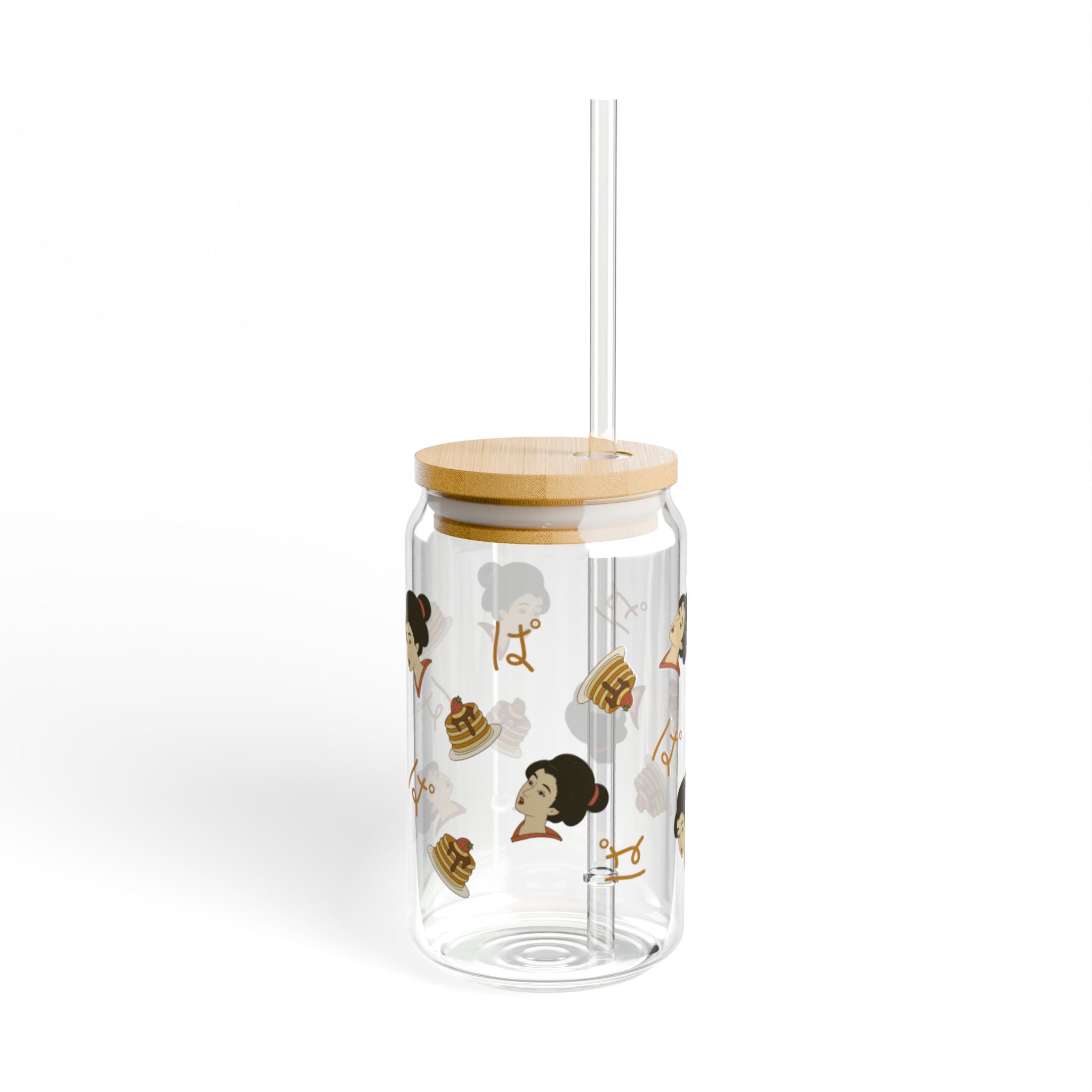 Charming Geisha Sipper Glass with Straw | Pancake