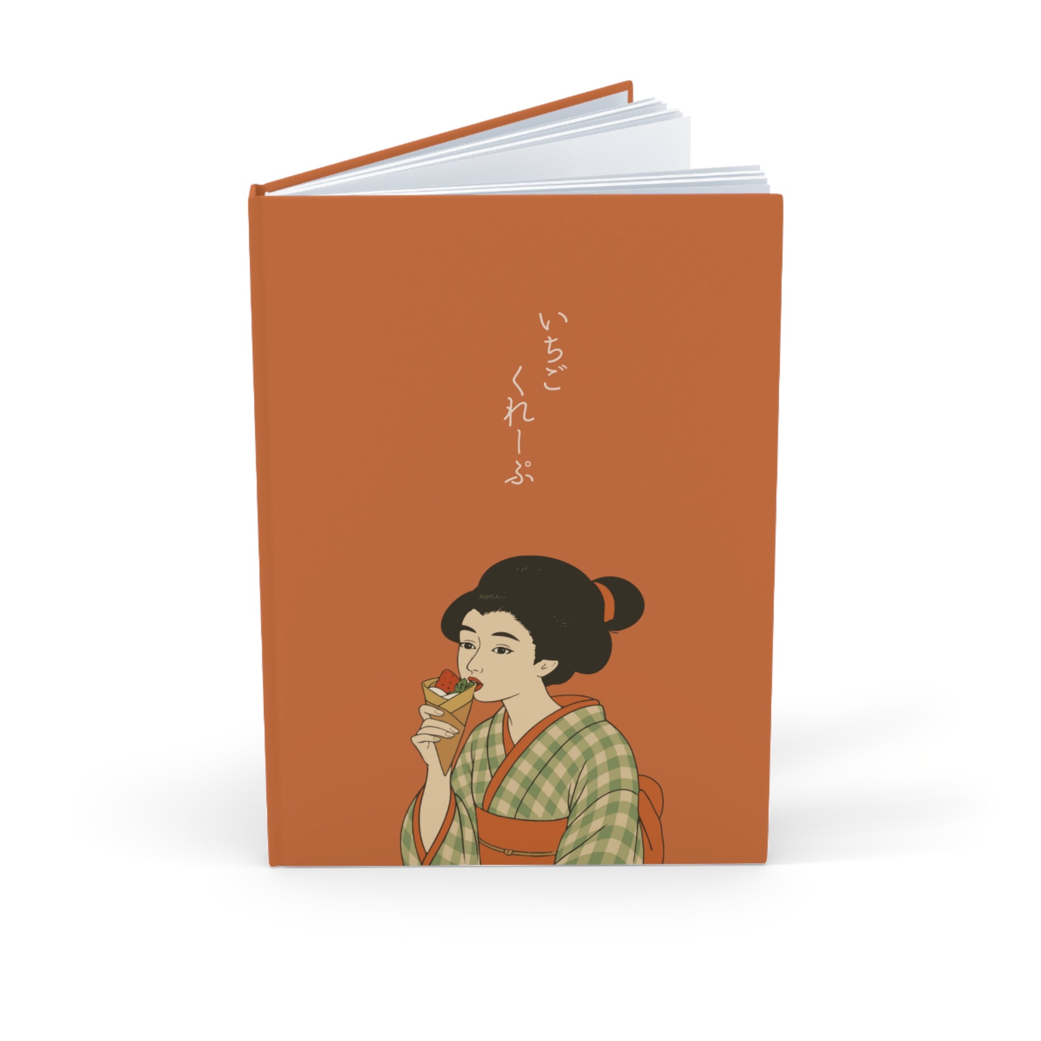 Charming Geisha Hardcover Journal | Strawberry Crepe