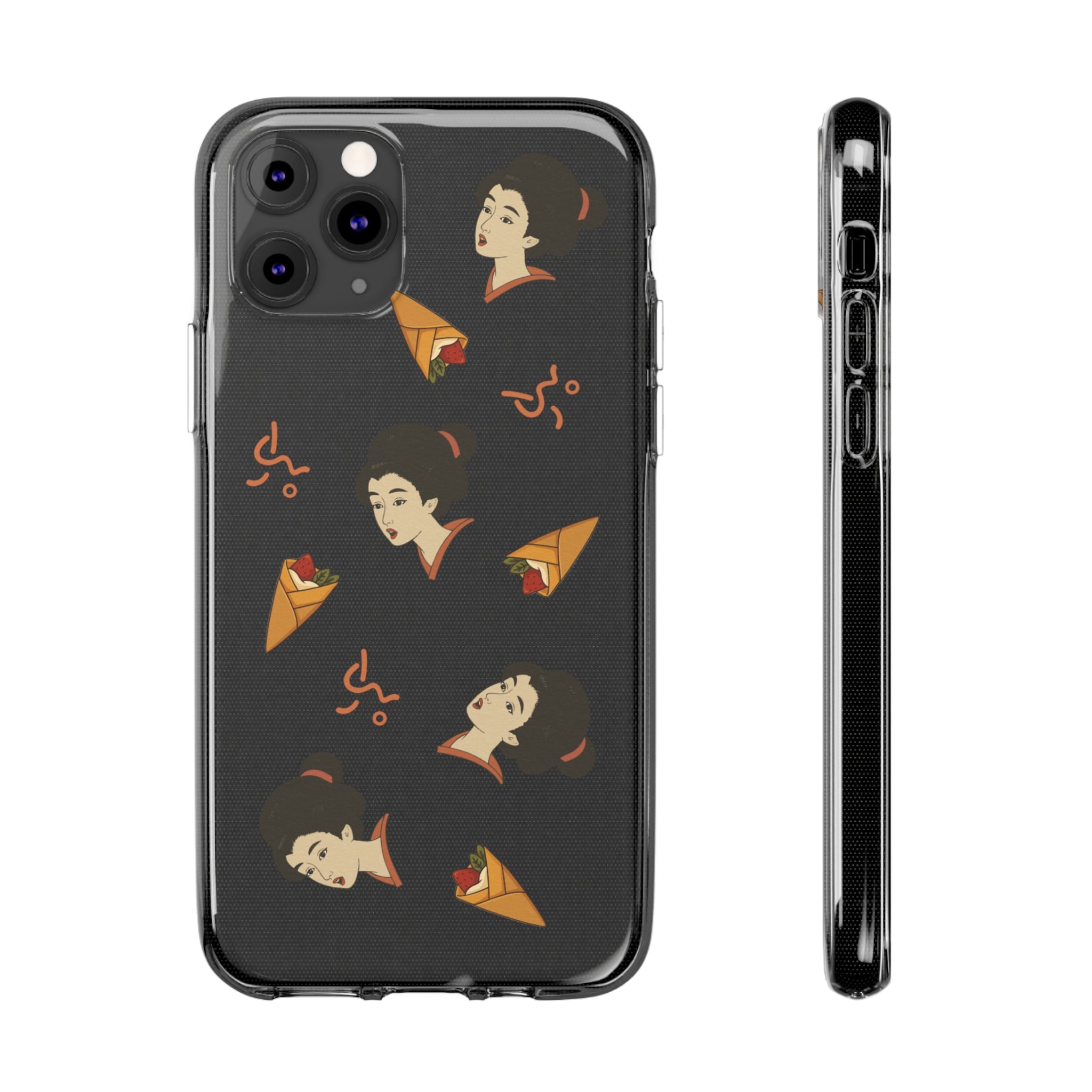 Charming Geisha Clear Silicone iPhone Case | Pancake