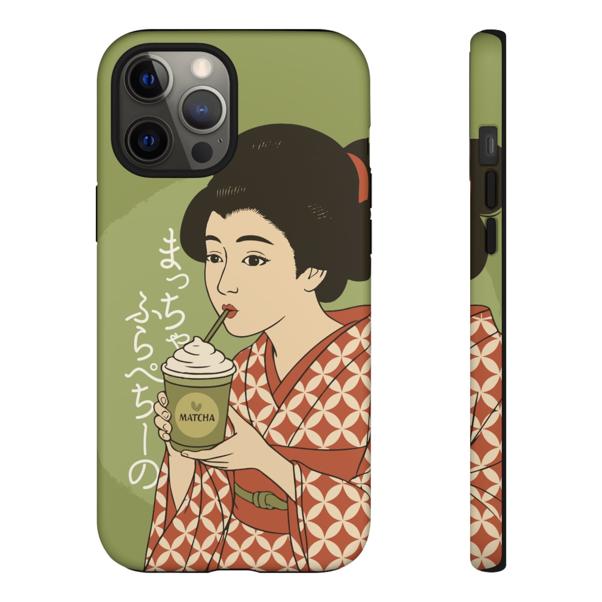 Charming Geisha iPhone Case | Matcha Frappuccino