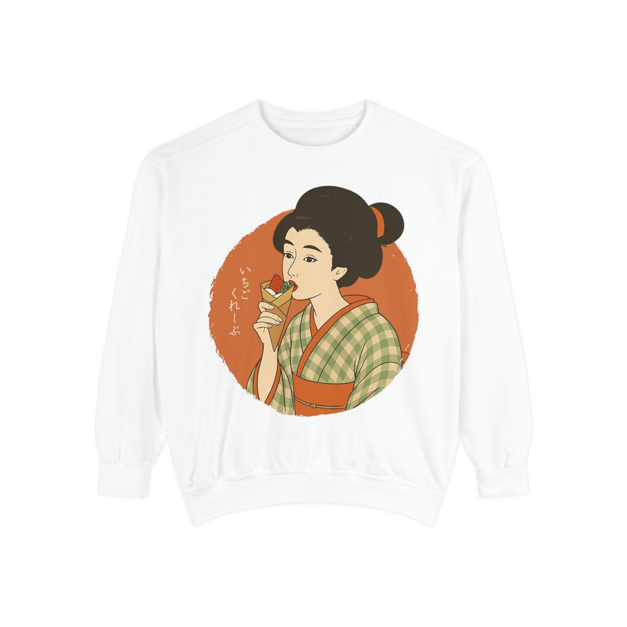 Charming Geisha Sweatshirt | Strawberry Crepe