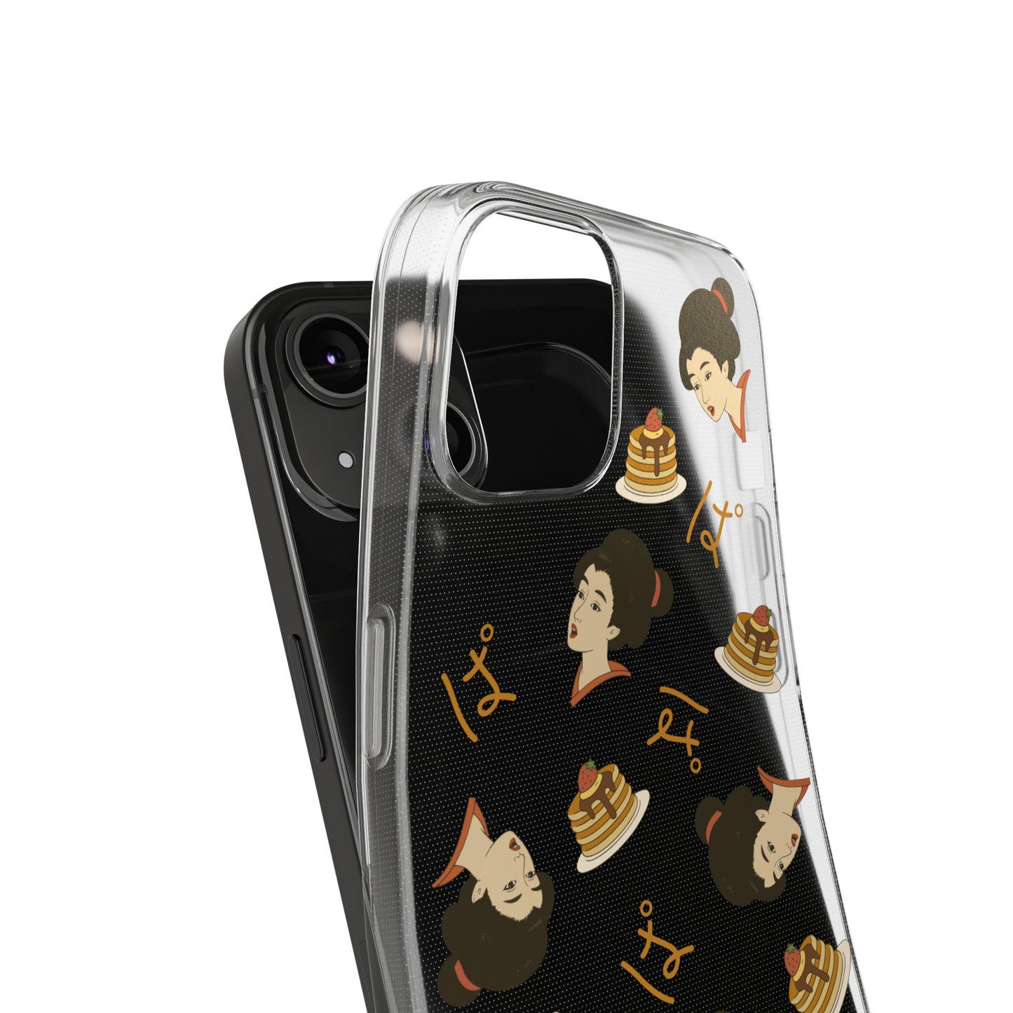 Charming Geisha Clear Silicone iPhone Case | Pancake