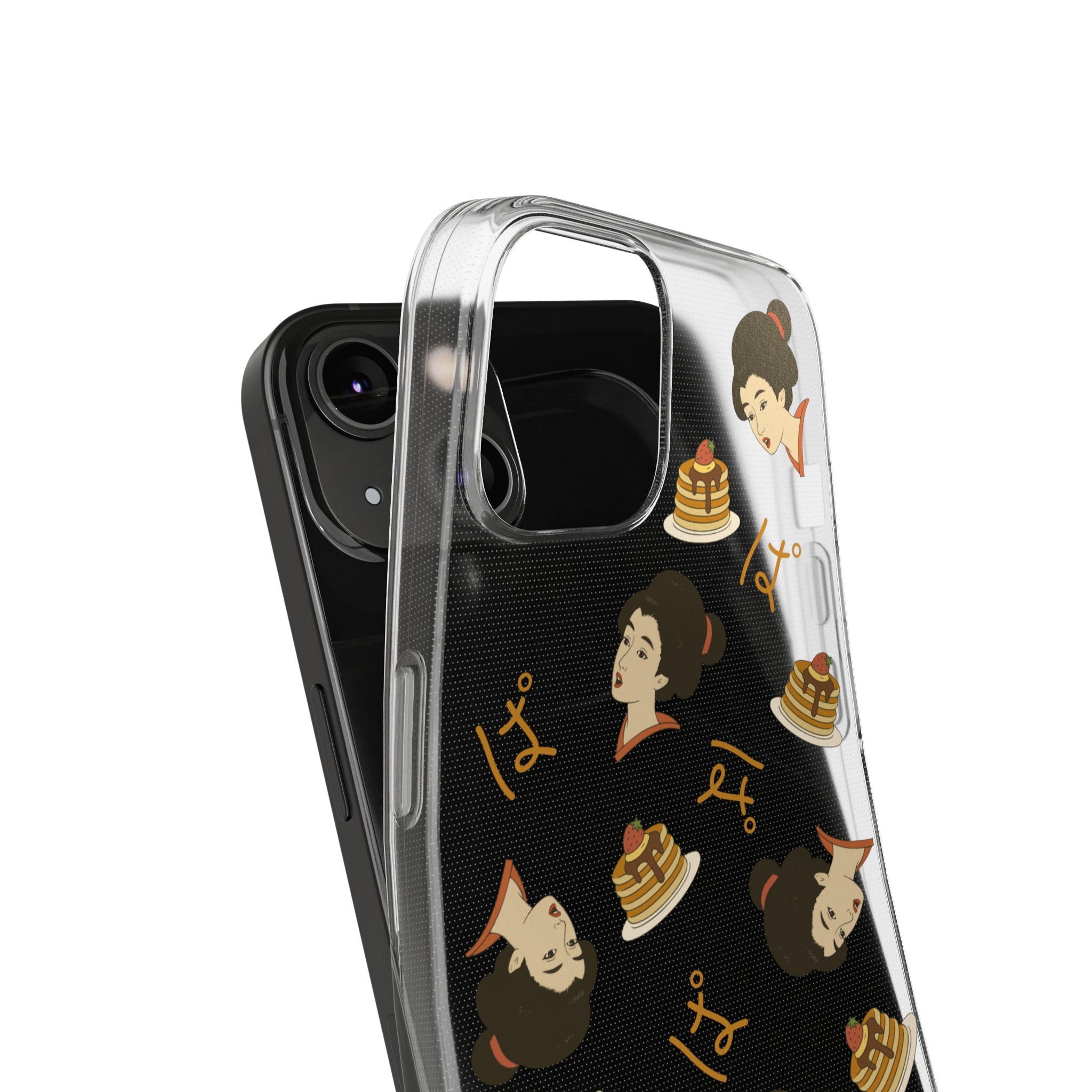 Charming Geisha Clear Silicone iPhone Case | Pancake