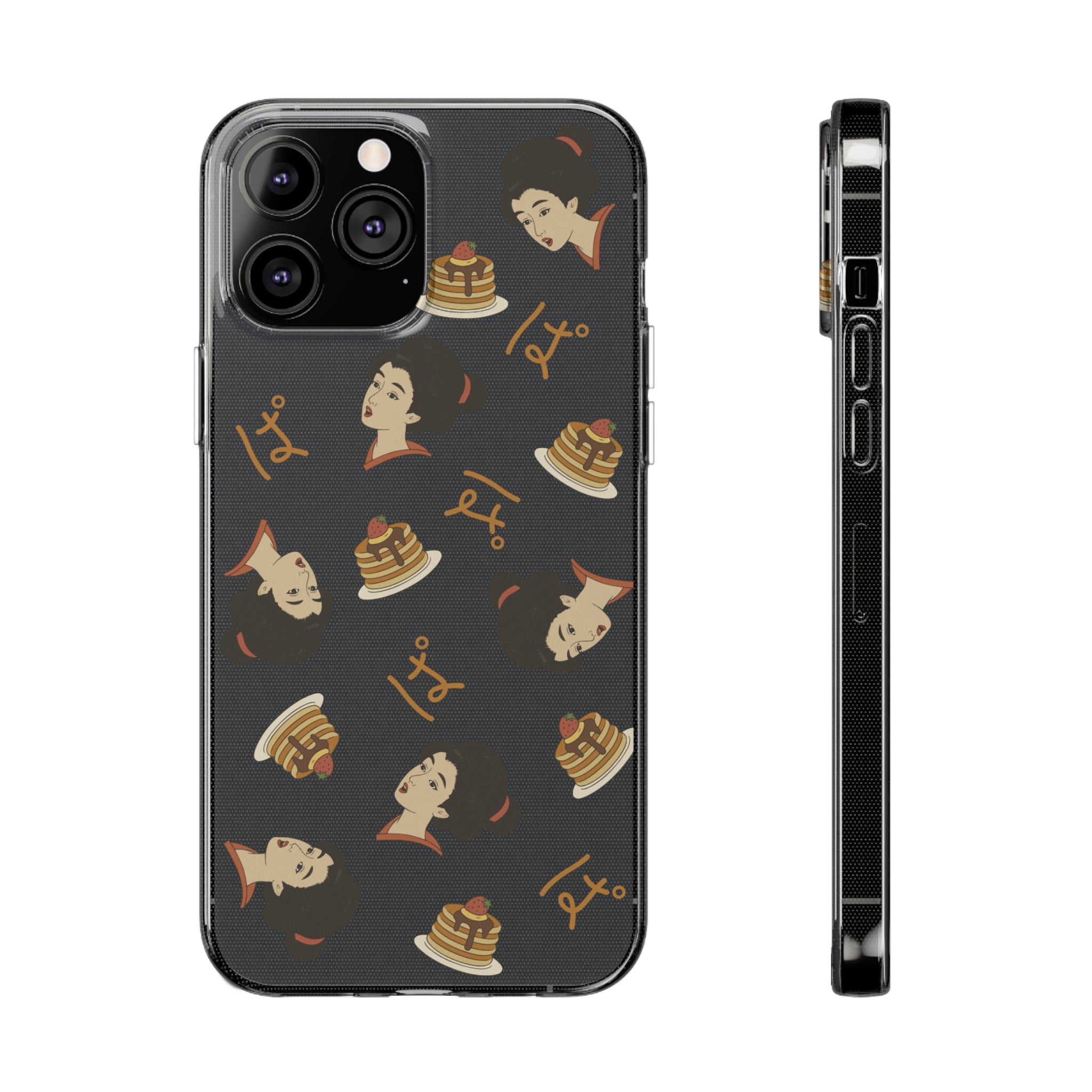 Charming Geisha Clear Silicone iPhone Case | Pancake