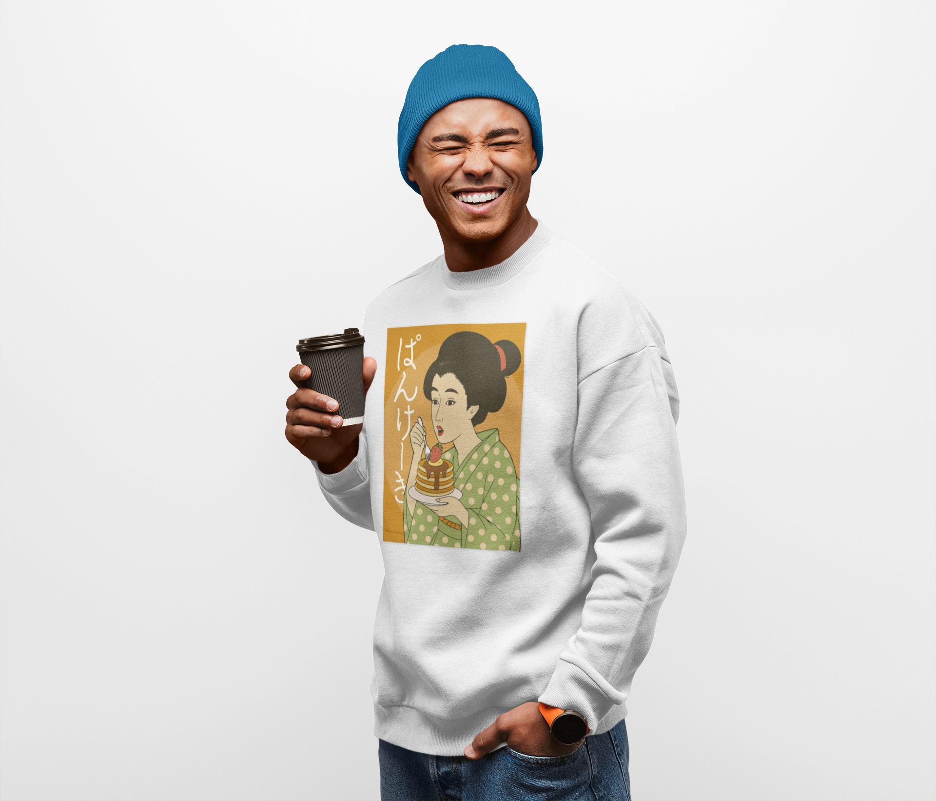 Charming Geisha Unisex Cozy Sweatshirt | Pancake