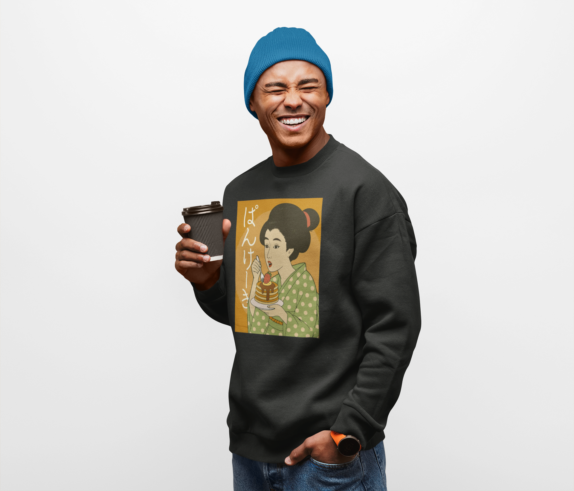 Charming Geisha Unisex Cozy Sweatshirt | Pancake