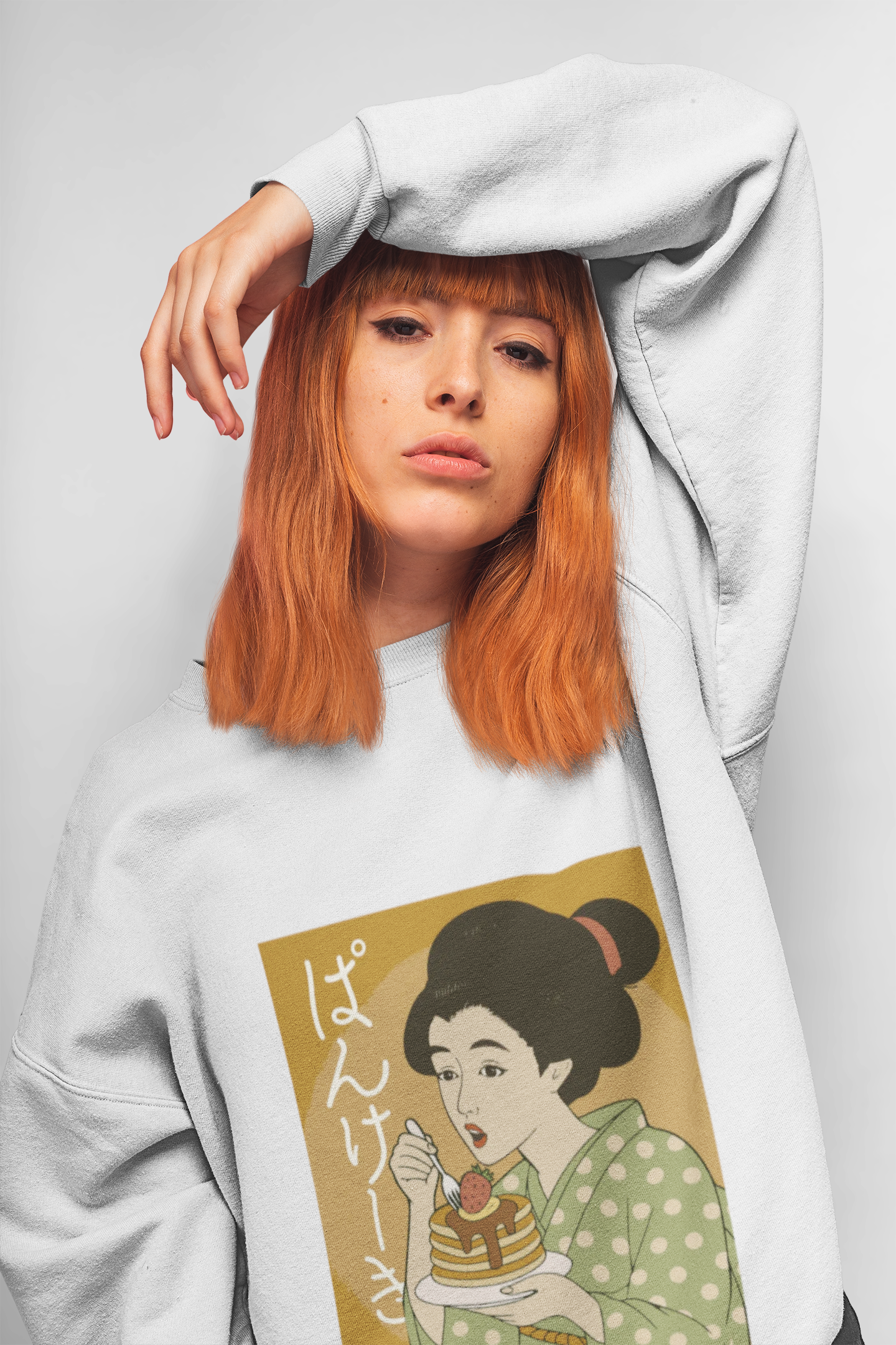 Charming Geisha Unisex Cozy Sweatshirt | Pancake