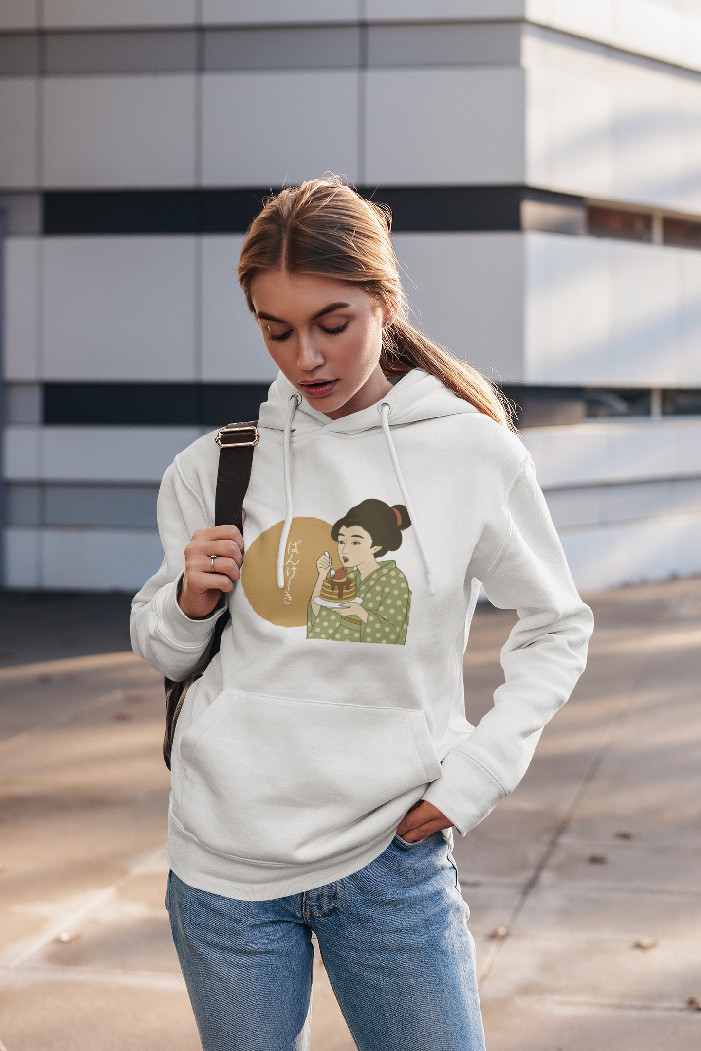 Charming Geisha Unisex Cozy Hoodie | Pancake