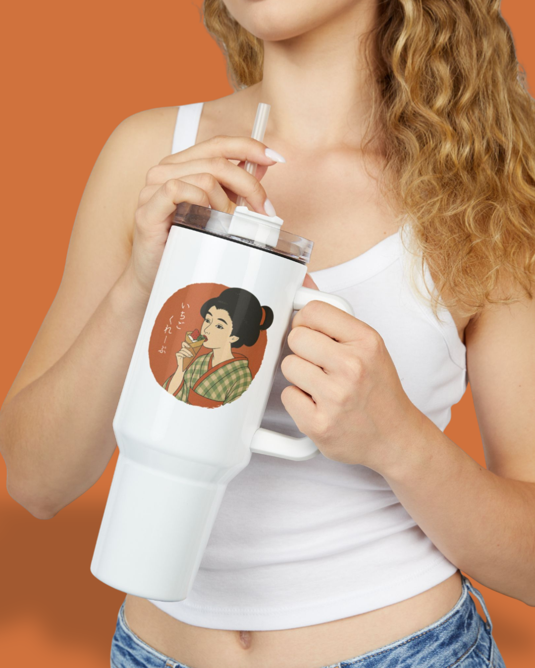 Charming Geisha 40oz Tumbler | Matcha Frappuccino