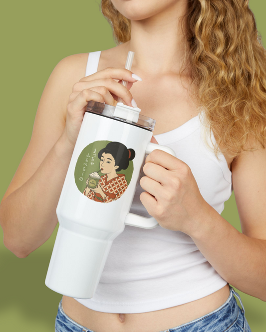 Charming Geisha 40oz Tumbler | Matcha Frappuccino