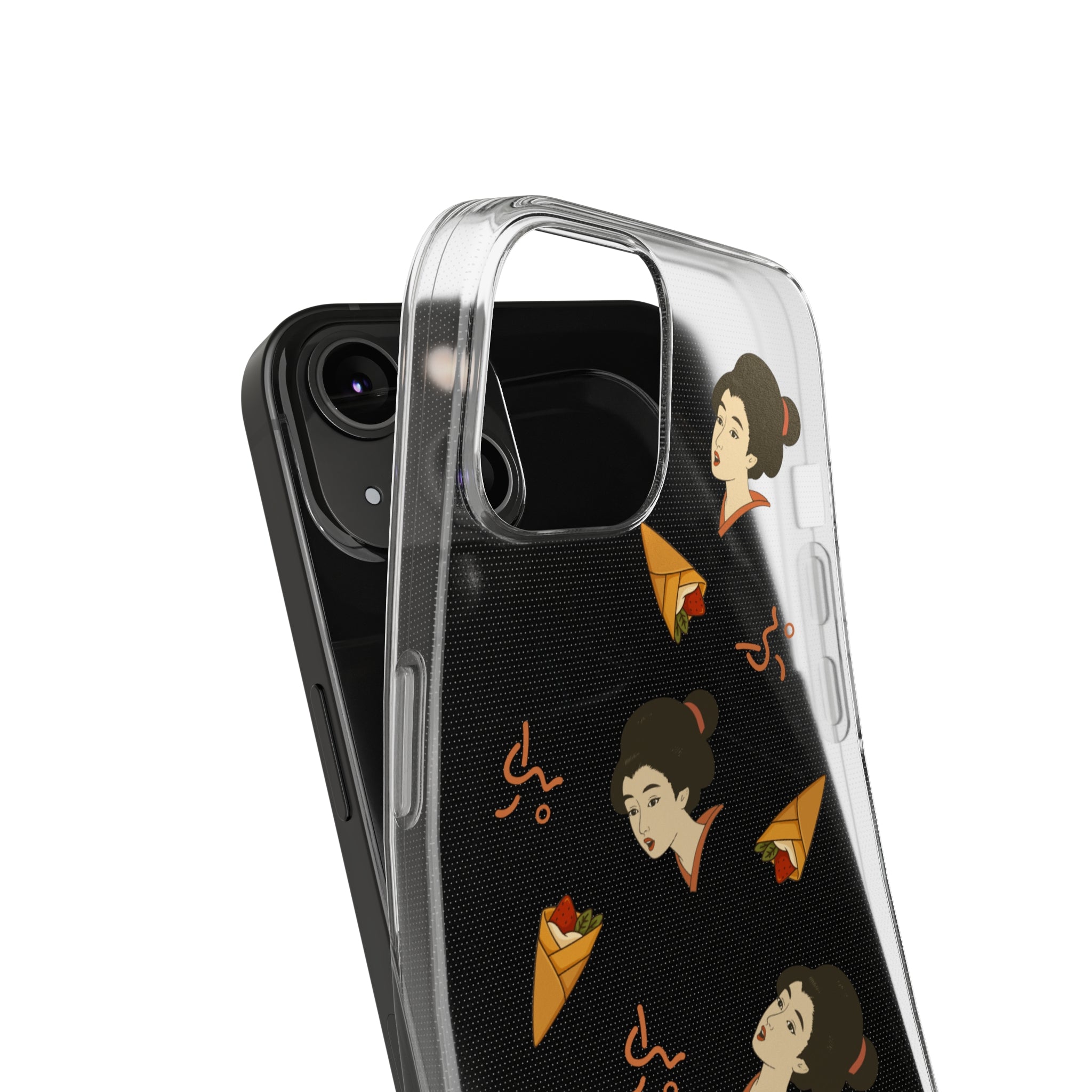 Charming Geisha Clear Silicone iPhone Case | Pancake