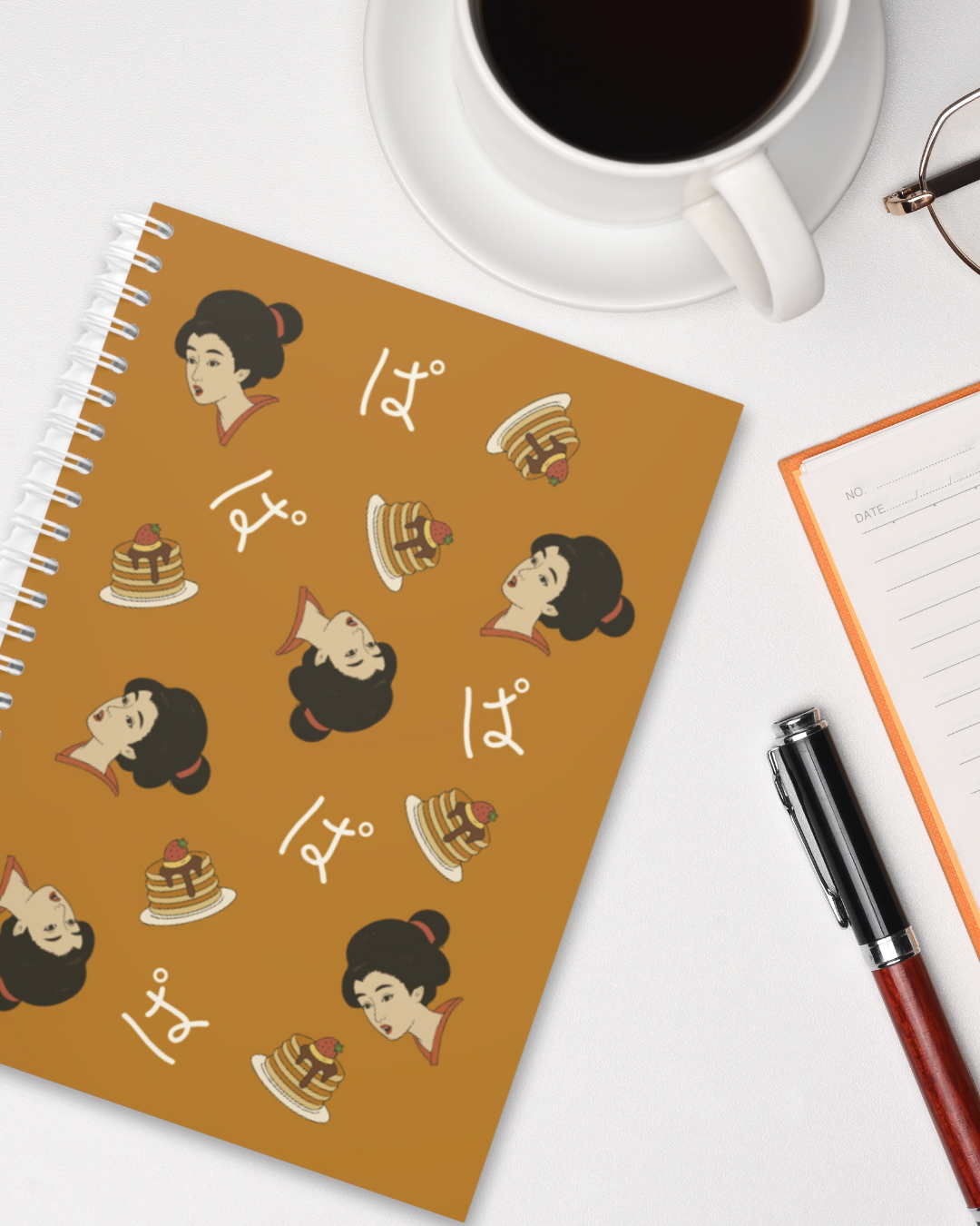Charming Geisha Spiral Notebook | Pancake