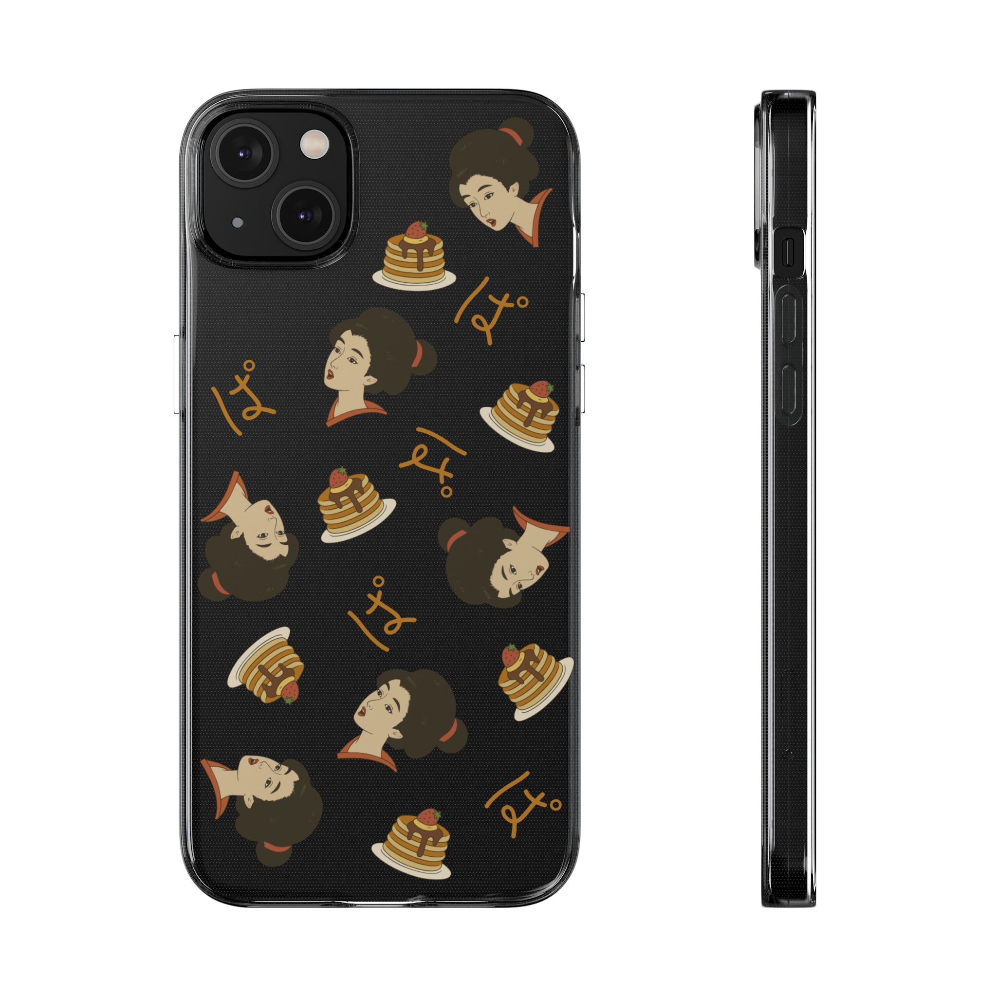 Charming Geisha Clear Silicone iPhone Case | Pancake