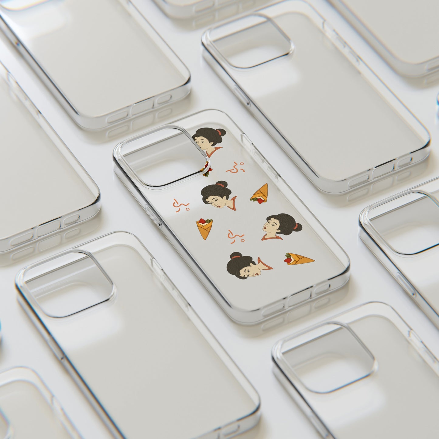 Charming Geisha Clear Silicone iPhone Case | Pancake