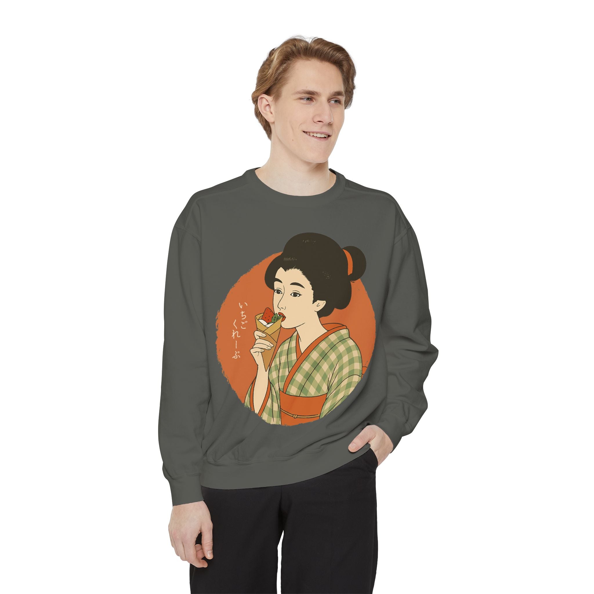 Charming Geisha Sweatshirt | Strawberry Crepe