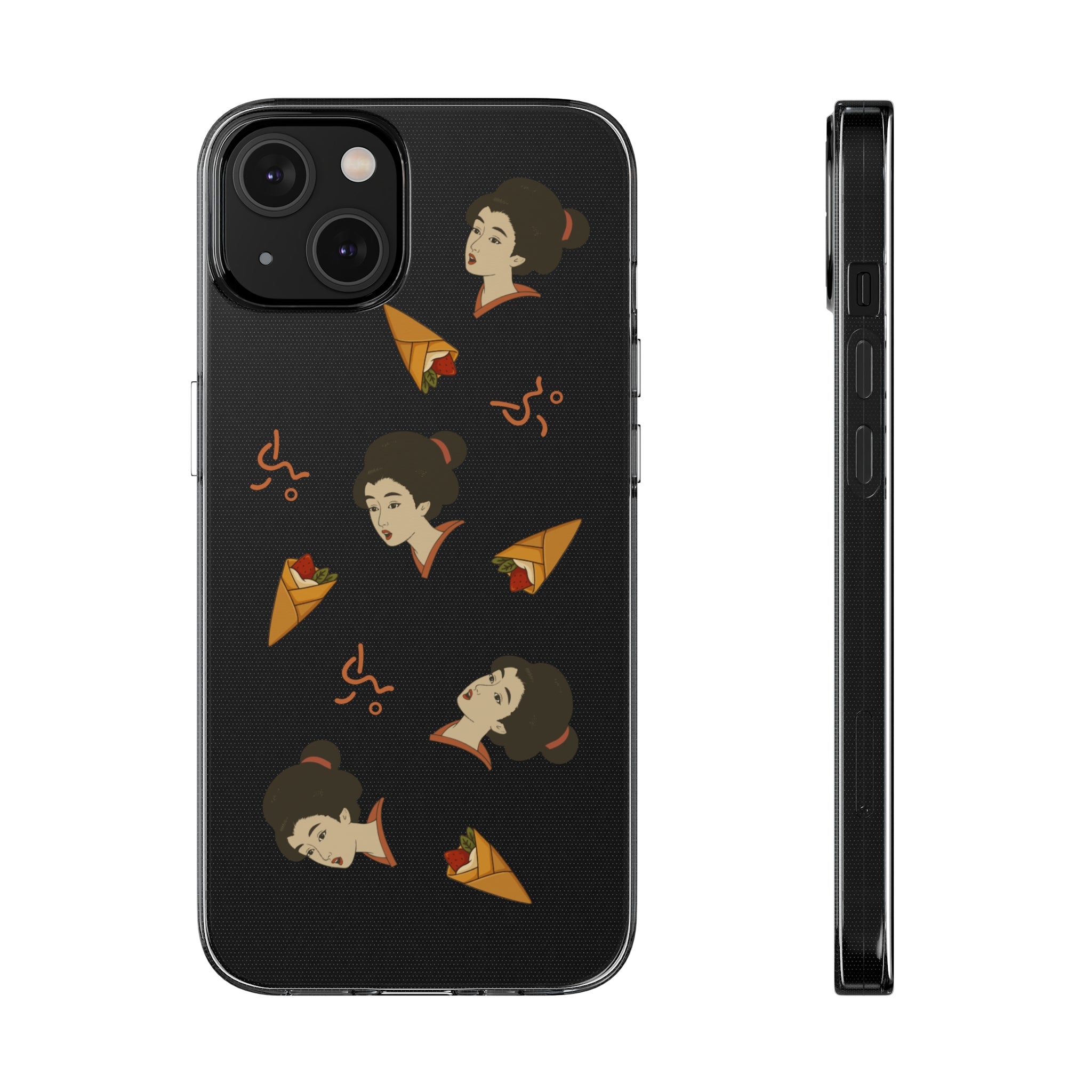 Charming Geisha Clear Silicone iPhone Case | Pancake