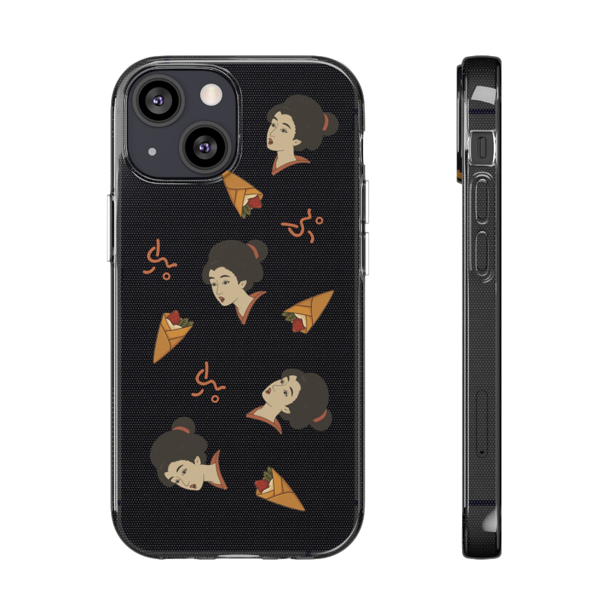 Charming Geisha Clear Silicone iPhone Case | Pancake