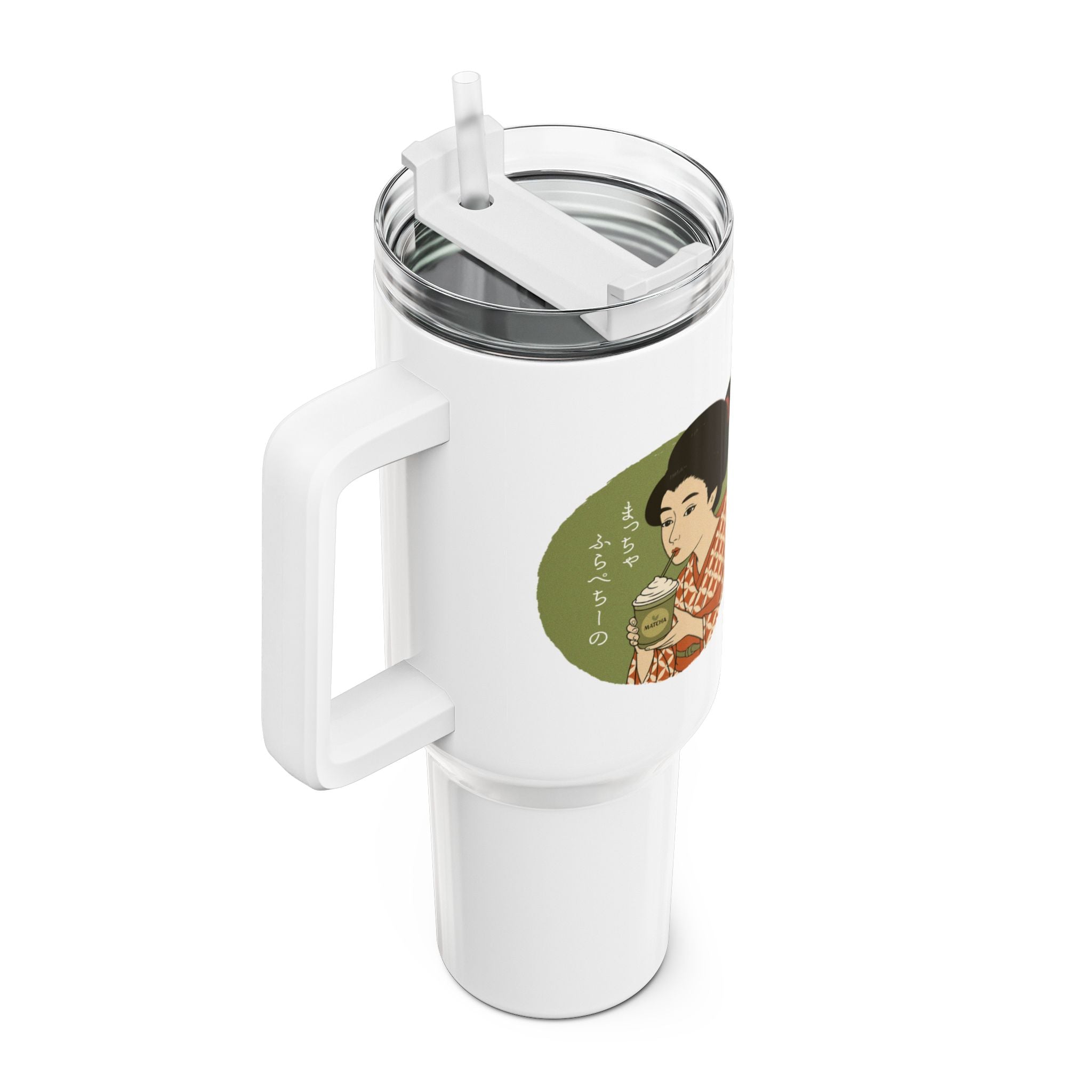 Charming Geisha 40oz Tumbler | Matcha Frappuccino