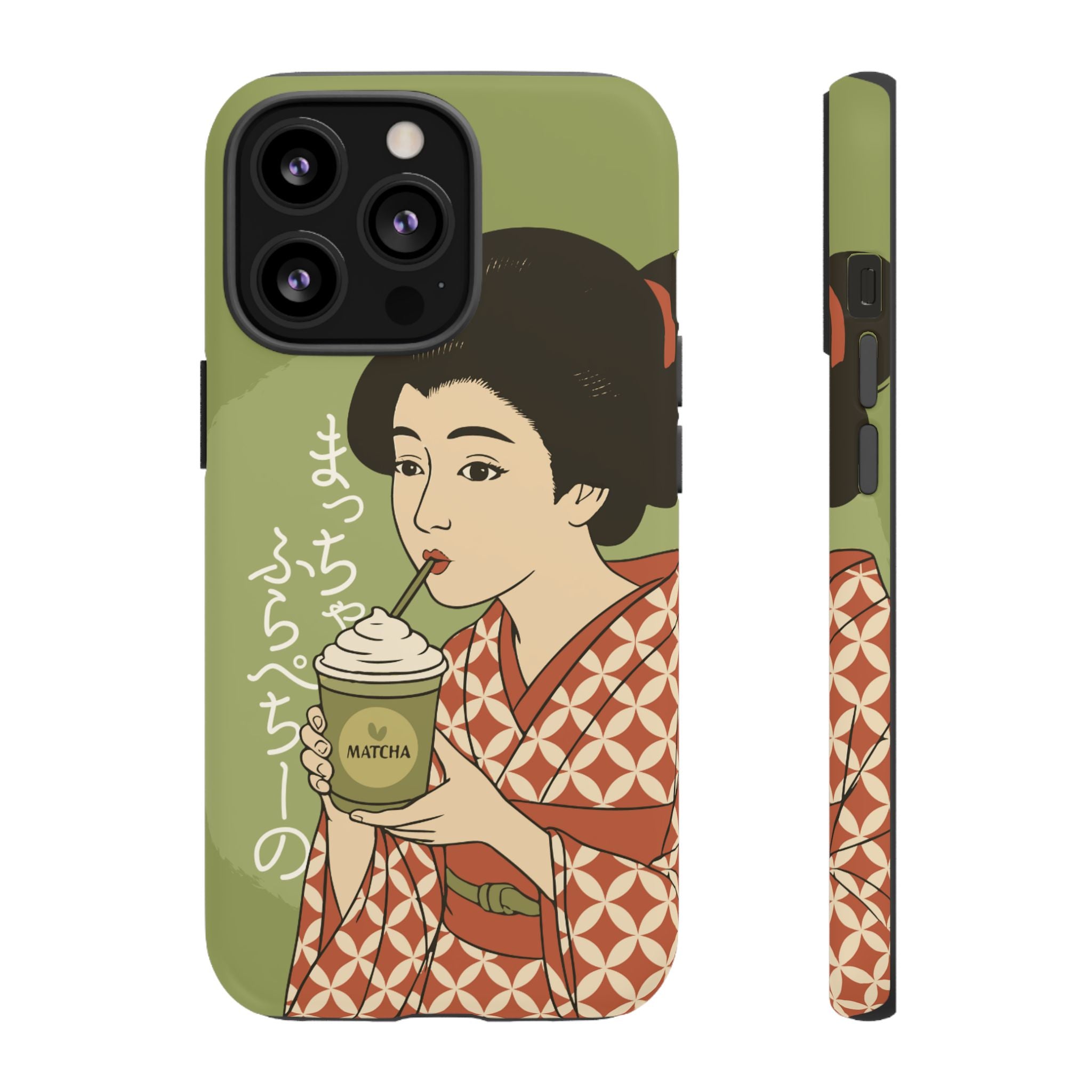 Charming Geisha iPhone Case | Matcha Frappuccino