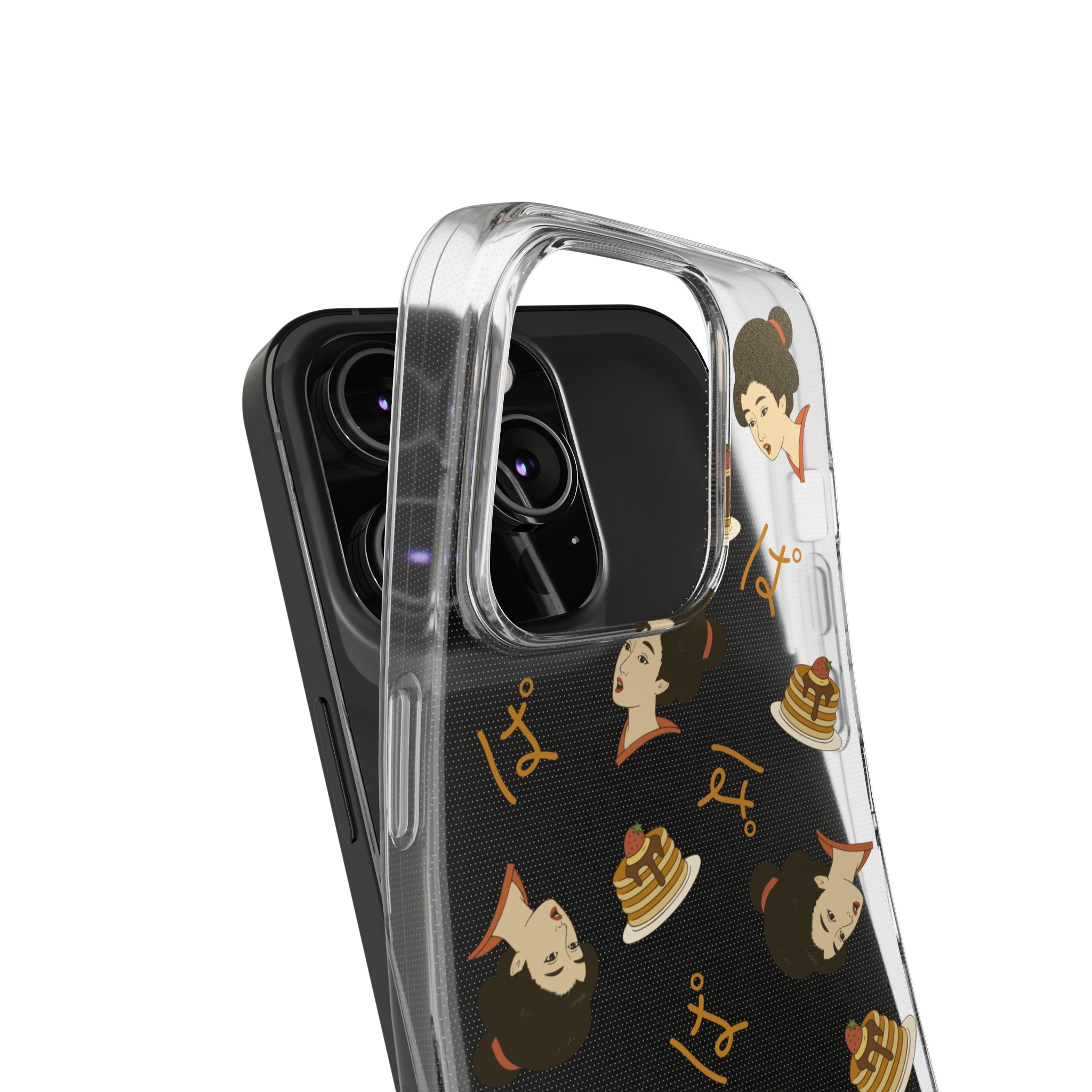 Charming Geisha Clear Silicone iPhone Case | Pancake