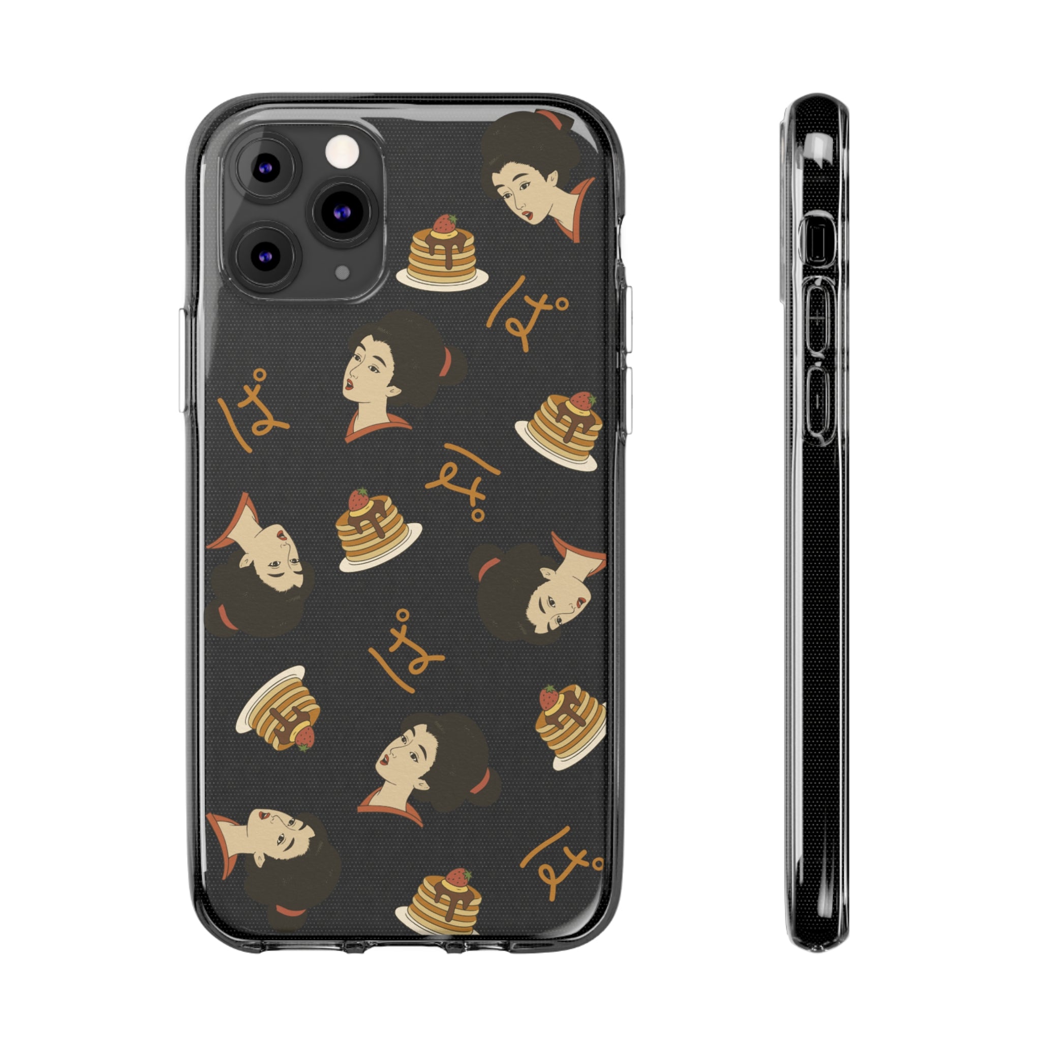 Charming Geisha Clear Silicone iPhone Case | Pancake
