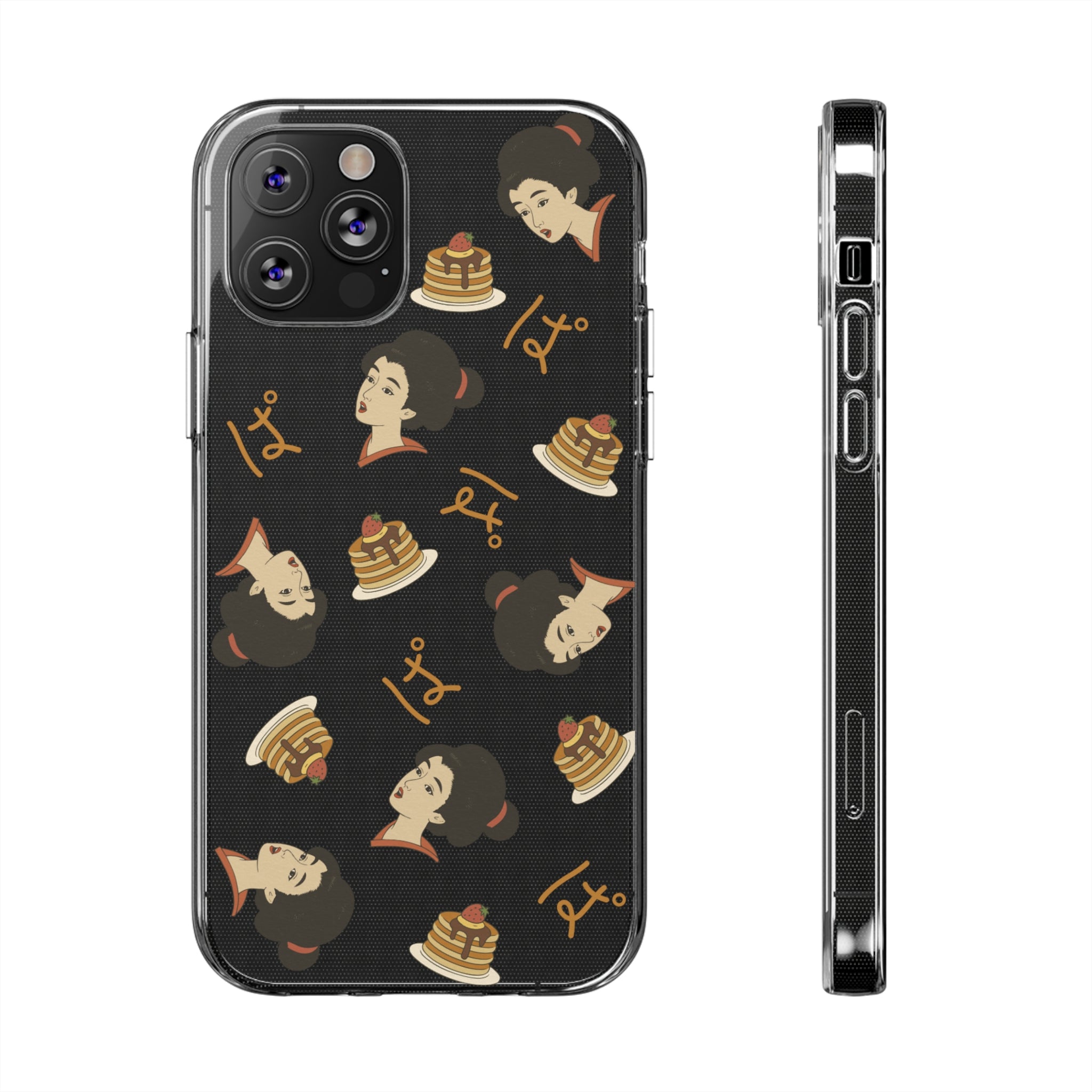Charming Geisha Clear Silicone iPhone Case | Pancake