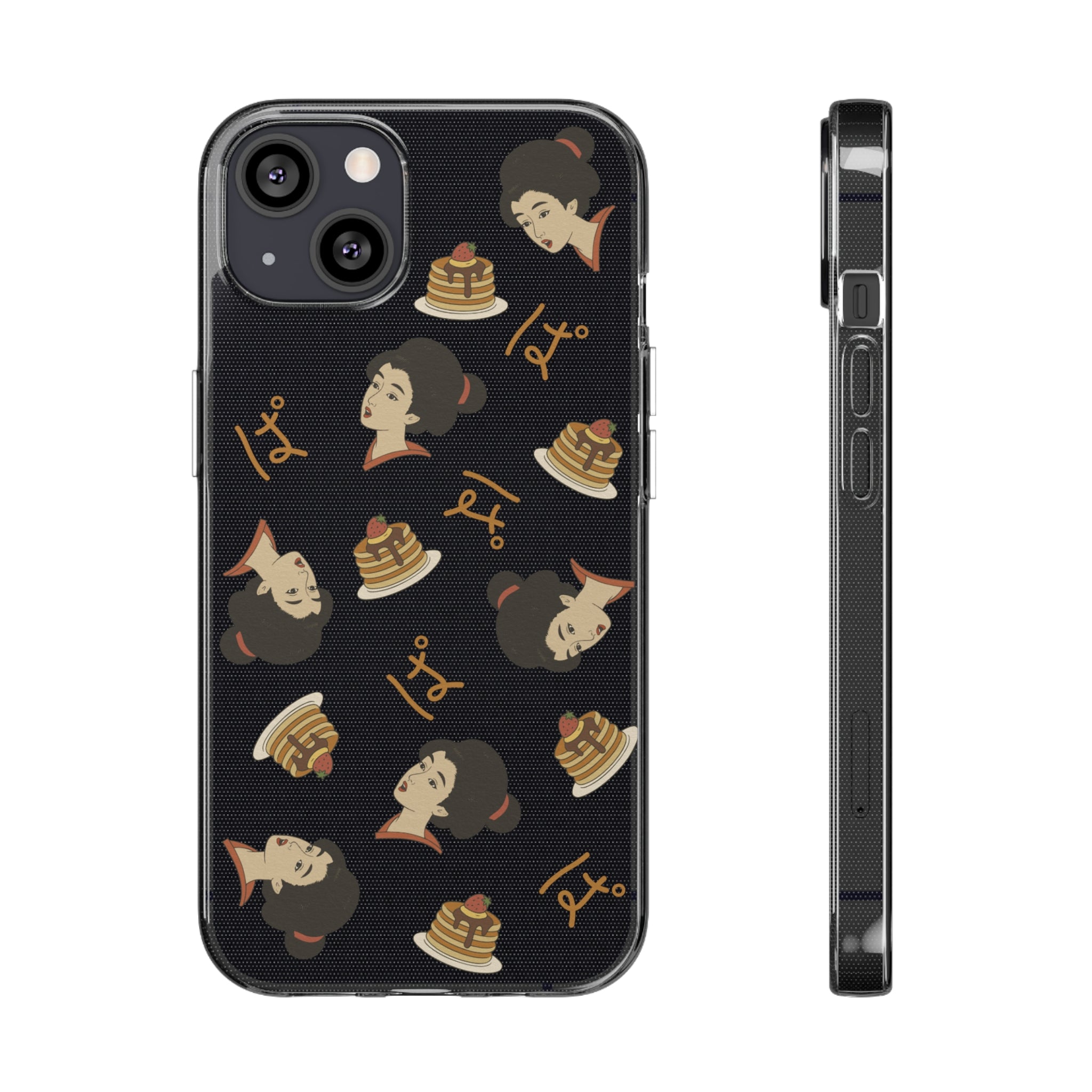 Charming Geisha Clear Silicone iPhone Case | Pancake