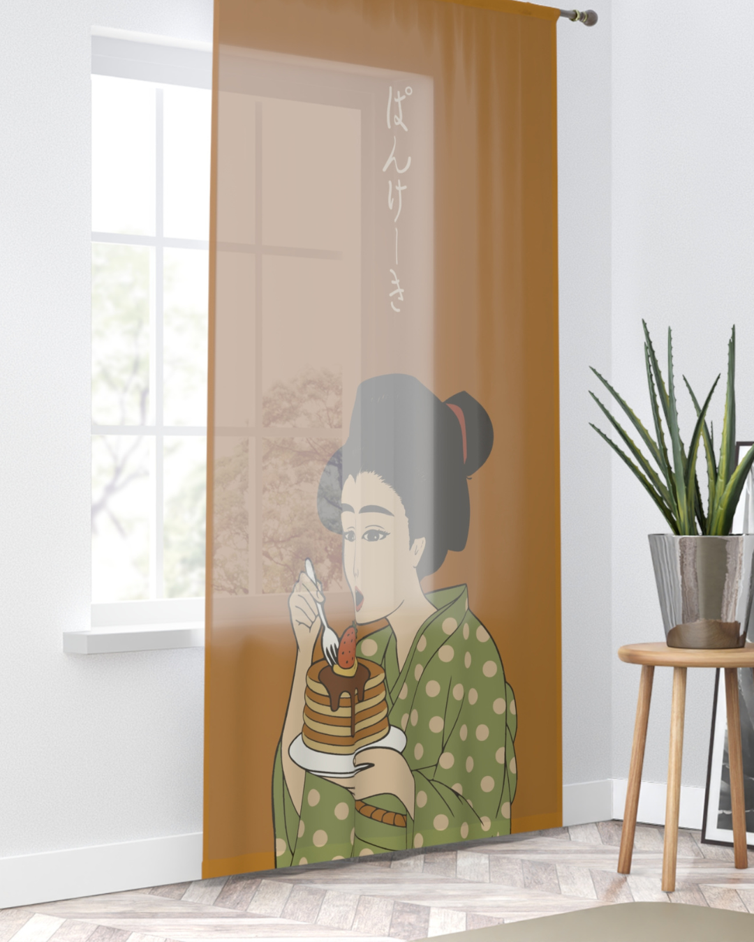 Sheer Window Curtain | Pancake