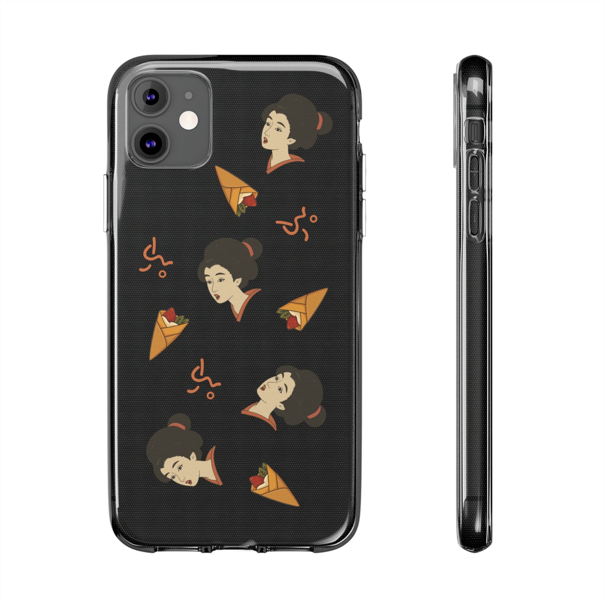 Charming Geisha Clear Silicone iPhone Case | Pancake
