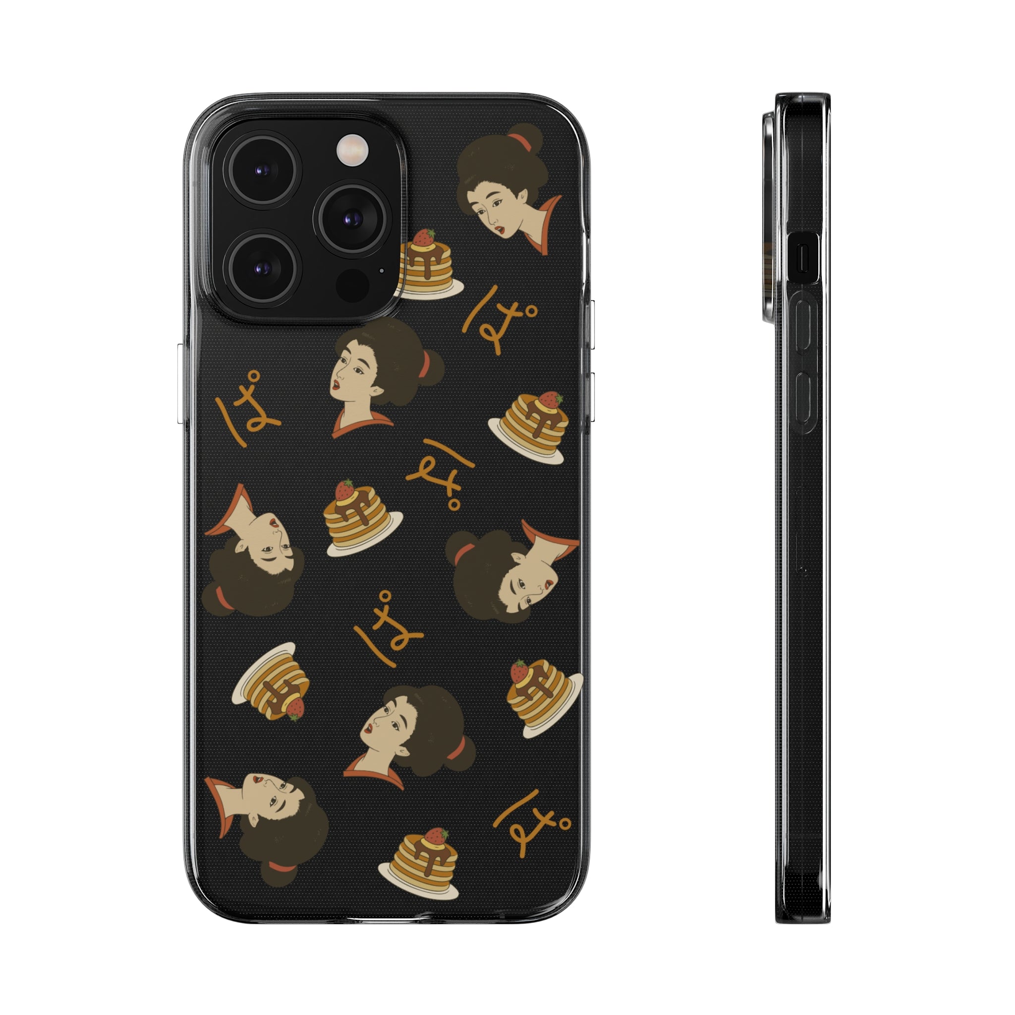 Charming Geisha Clear Silicone iPhone Case | Pancake