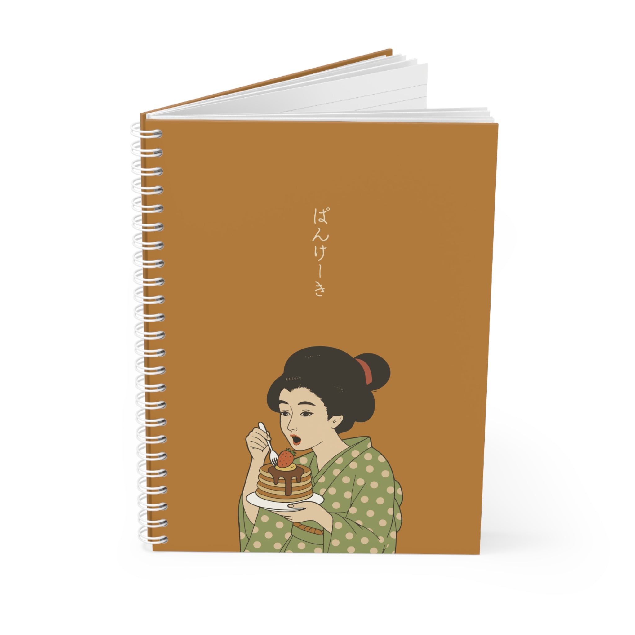 Elegant Japanese-Inspired Spiral Notebook, Art Journal, Sketchbook, Gift for Writers, Stationery, School Supplies