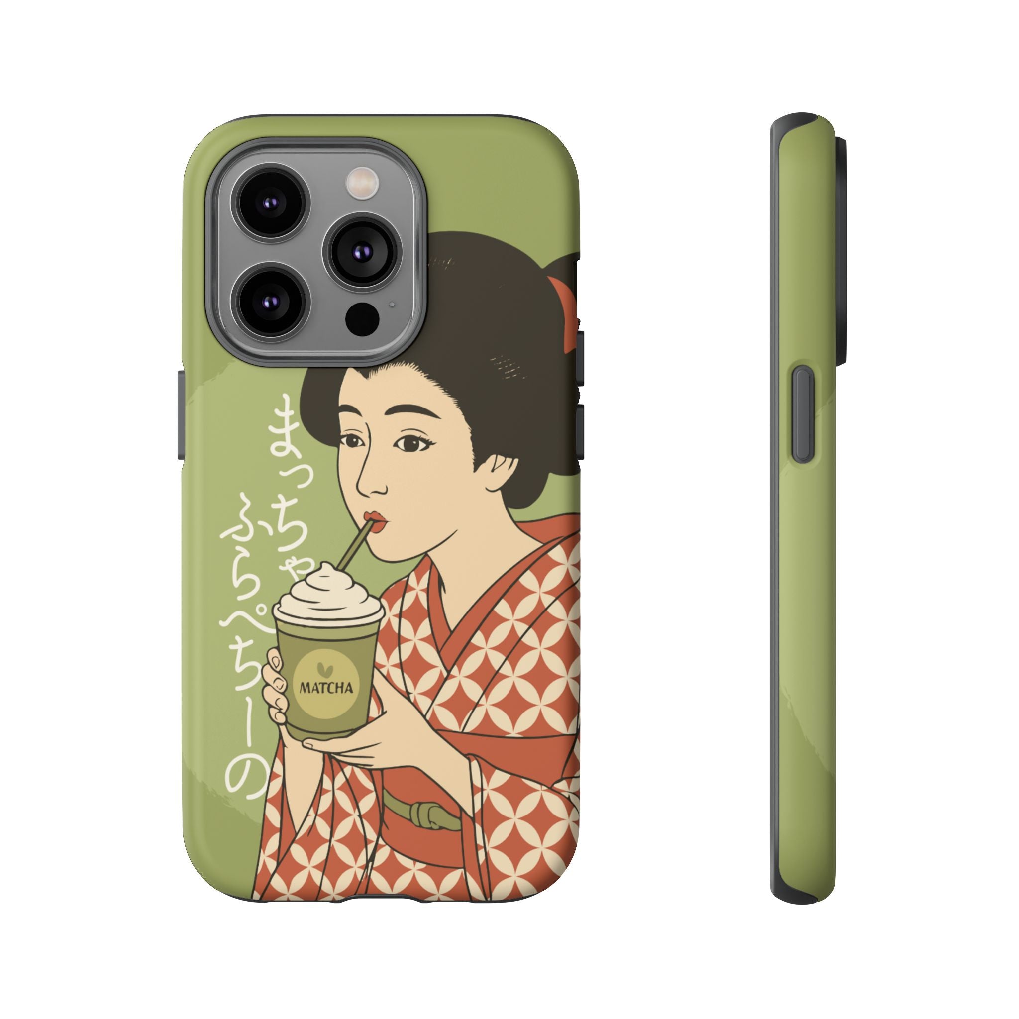 Charming Geisha iPhone Case | Matcha Frappuccino