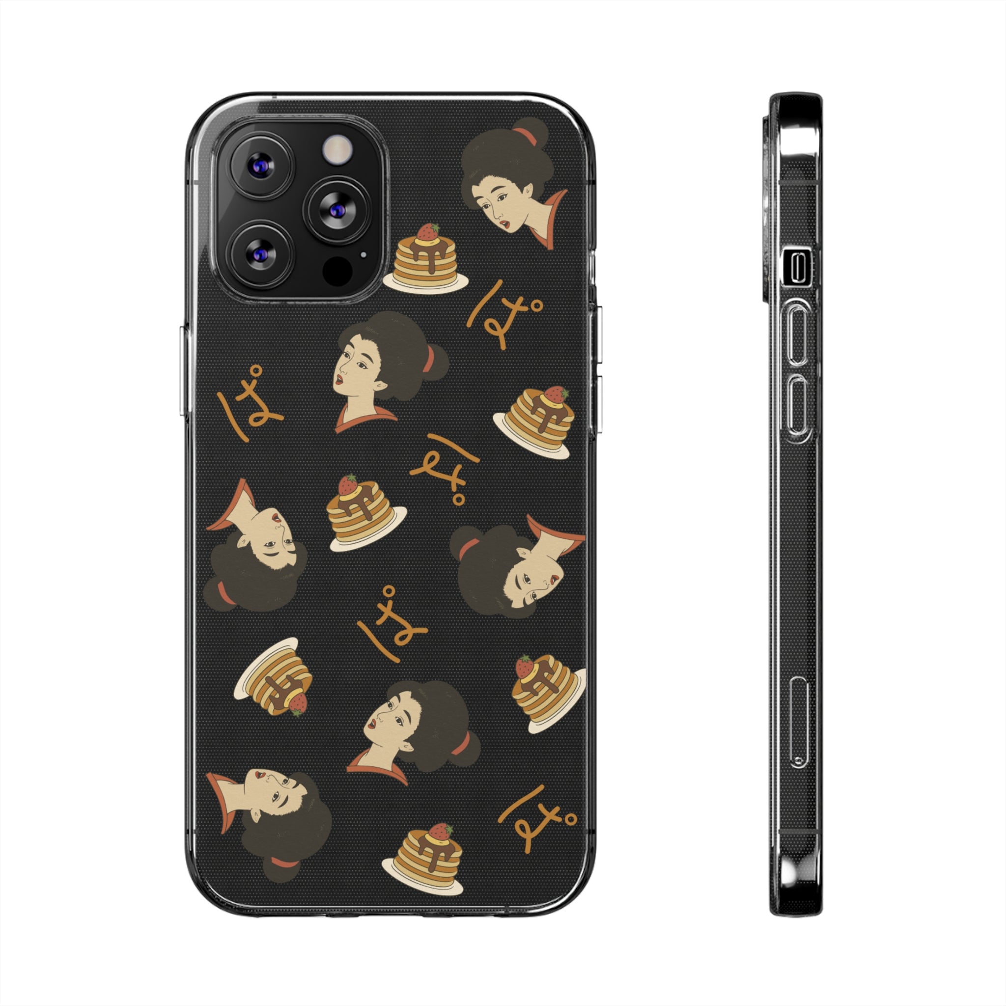 Charming Geisha Clear Silicone iPhone Case | Pancake