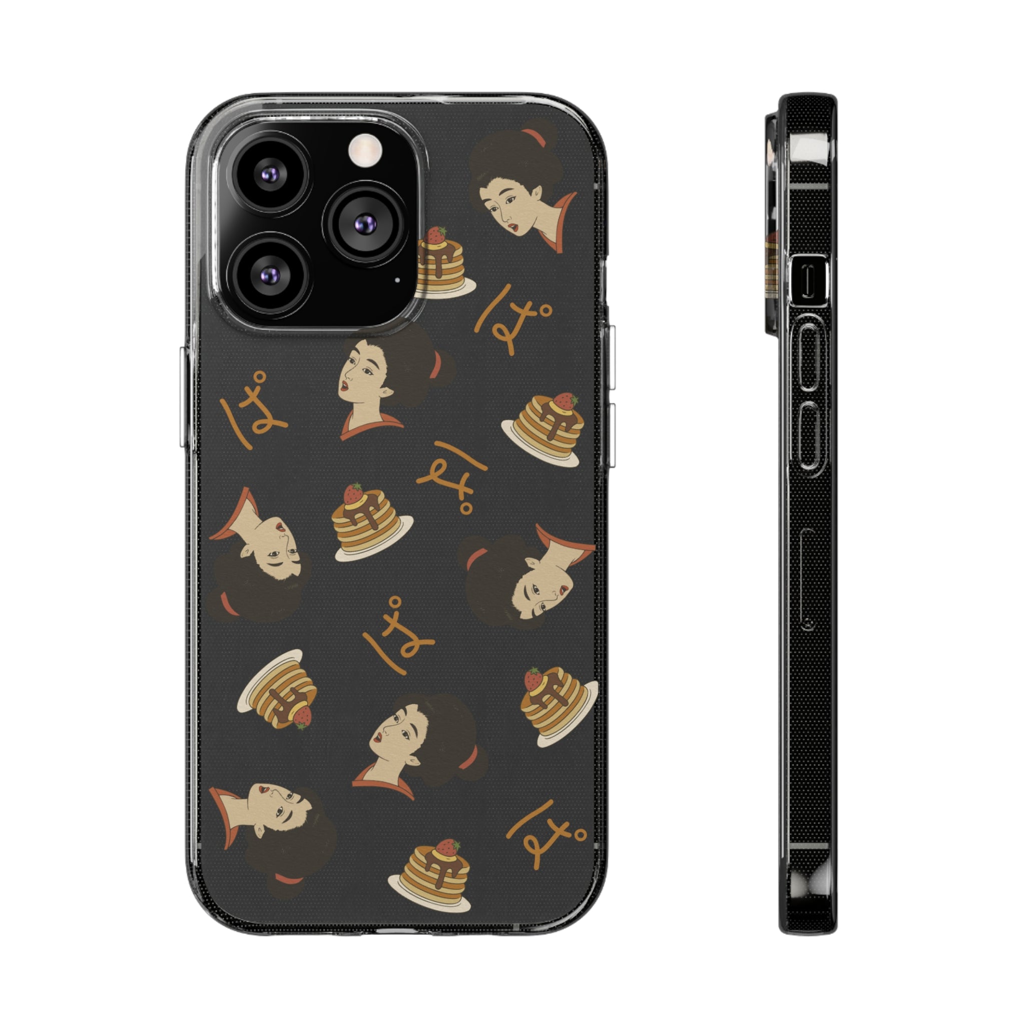 Charming Geisha Clear Silicone iPhone Case | Pancake