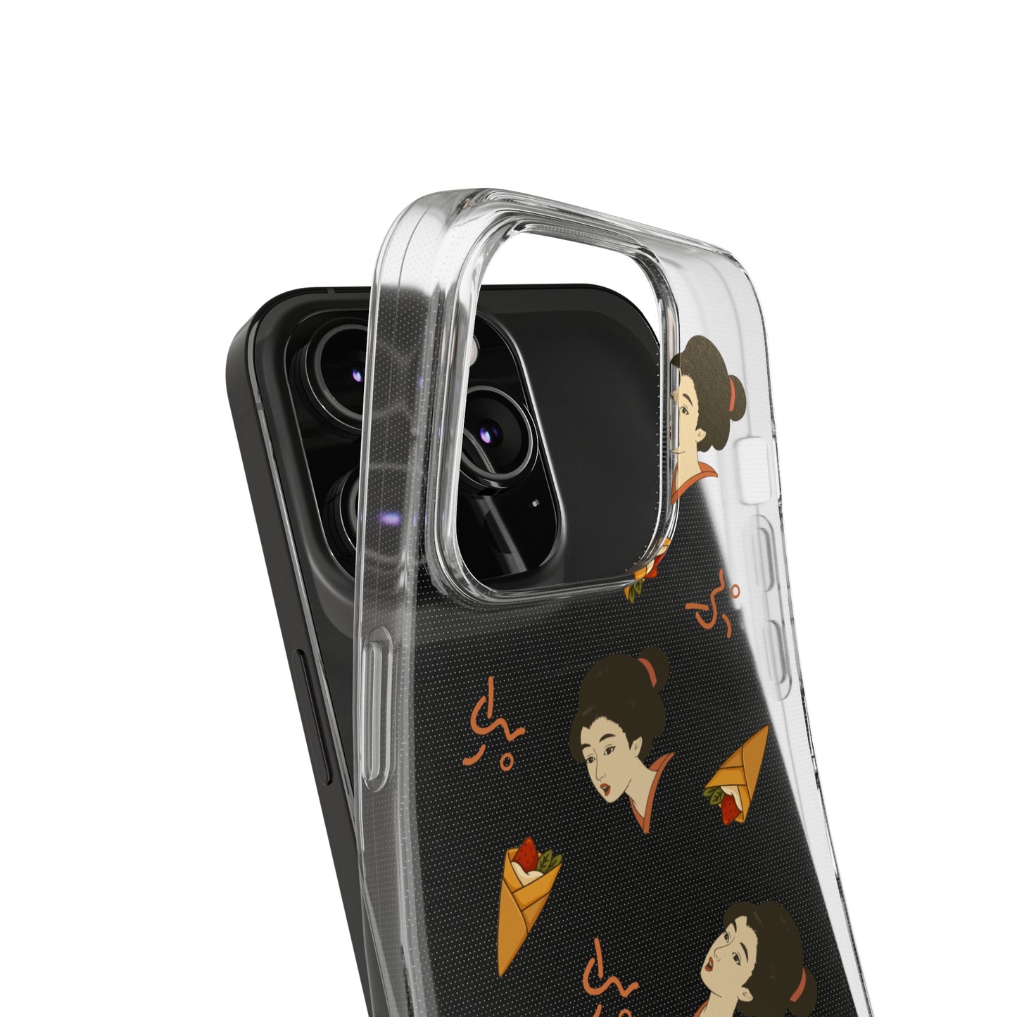 Charming Geisha Clear Silicone iPhone Case | Pancake